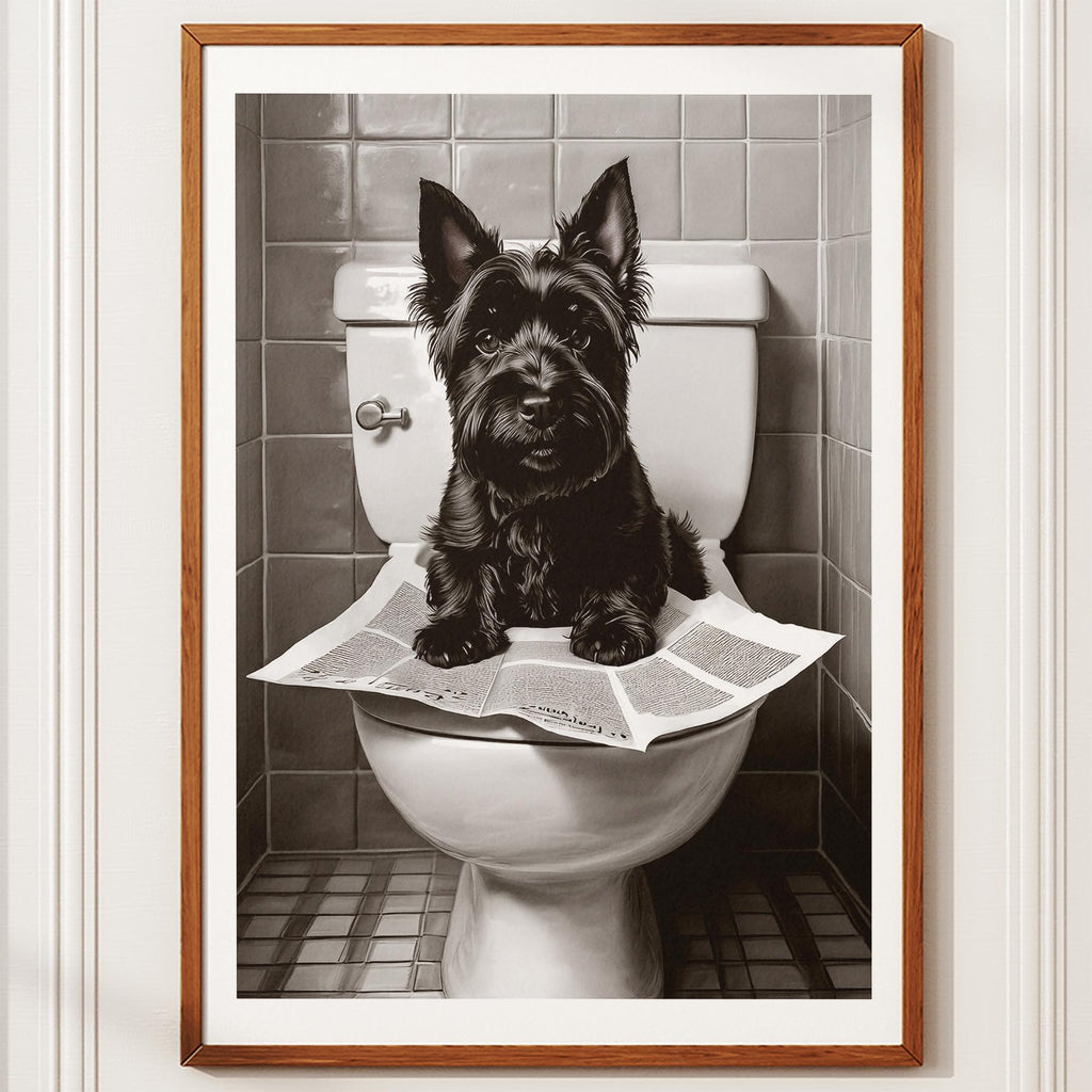 Scottish Terrier Toilet Humour Dog Series image 10