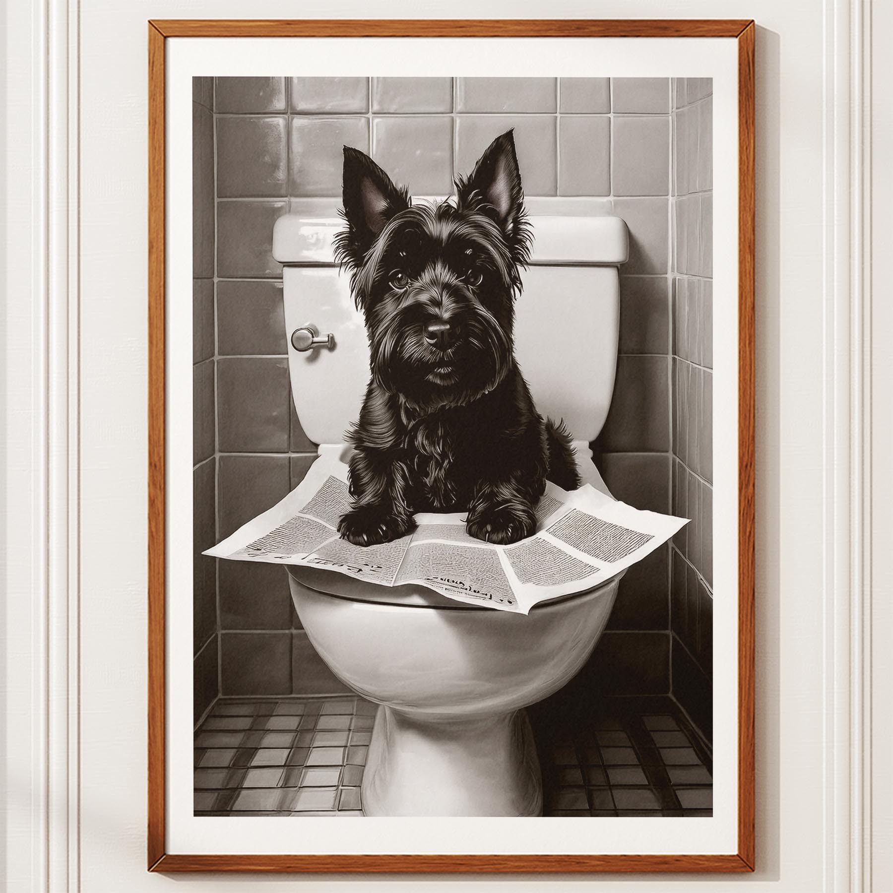 Scottish Terrier Toilet Humour Dog Series image 10
