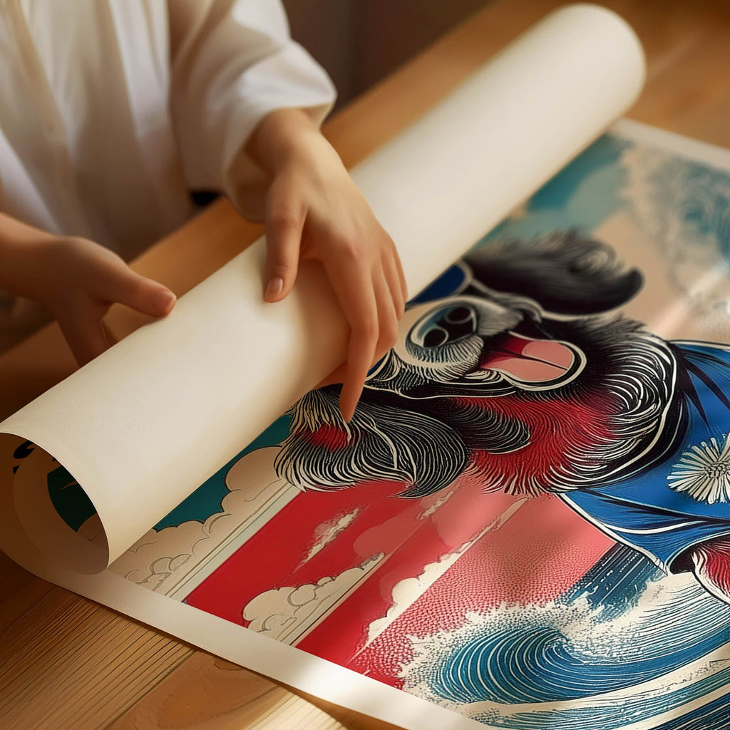 Irish Seter Hokosai Surfer Dogs 1 image 3