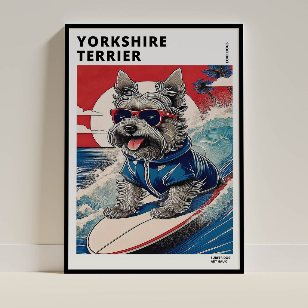 Yorkshire Terrier Hokosai Surfer Dogs 1 image 0
