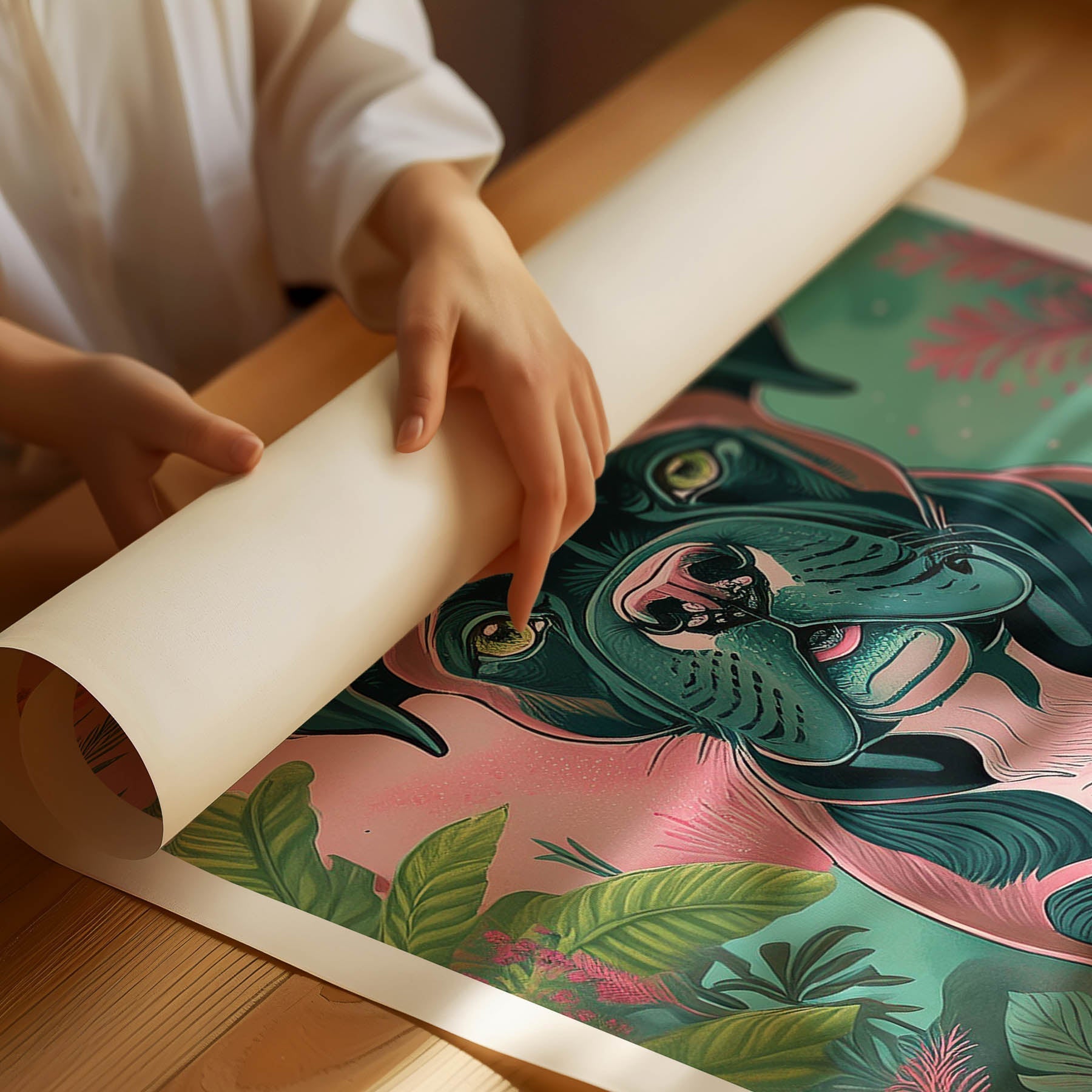 Boxer Flowery Dog image 1