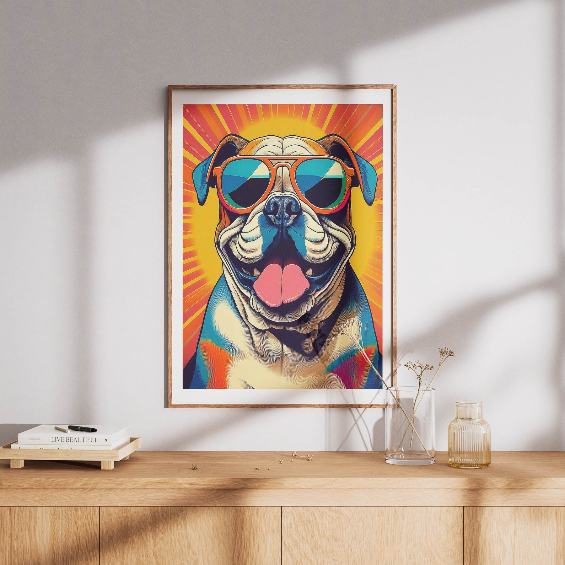 Bull Dog In Colourful Sunnies 2 image 8