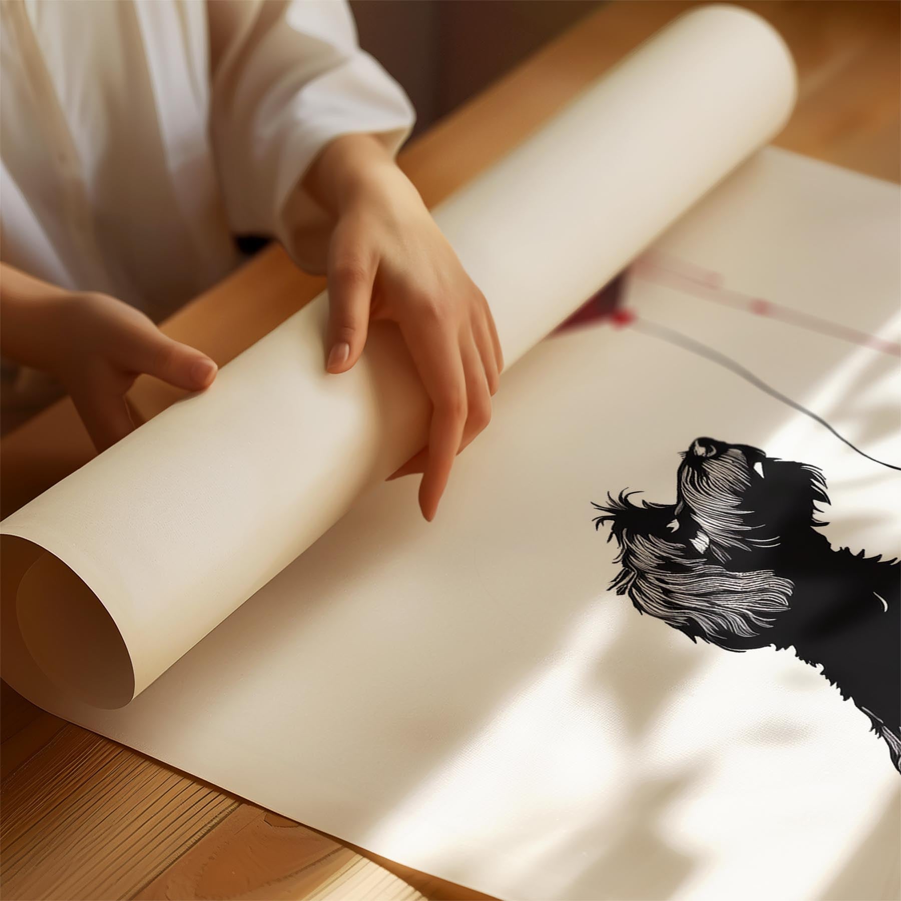 Black Russian Terrier DOGSY Series inspired by the Art of Banksy image 1