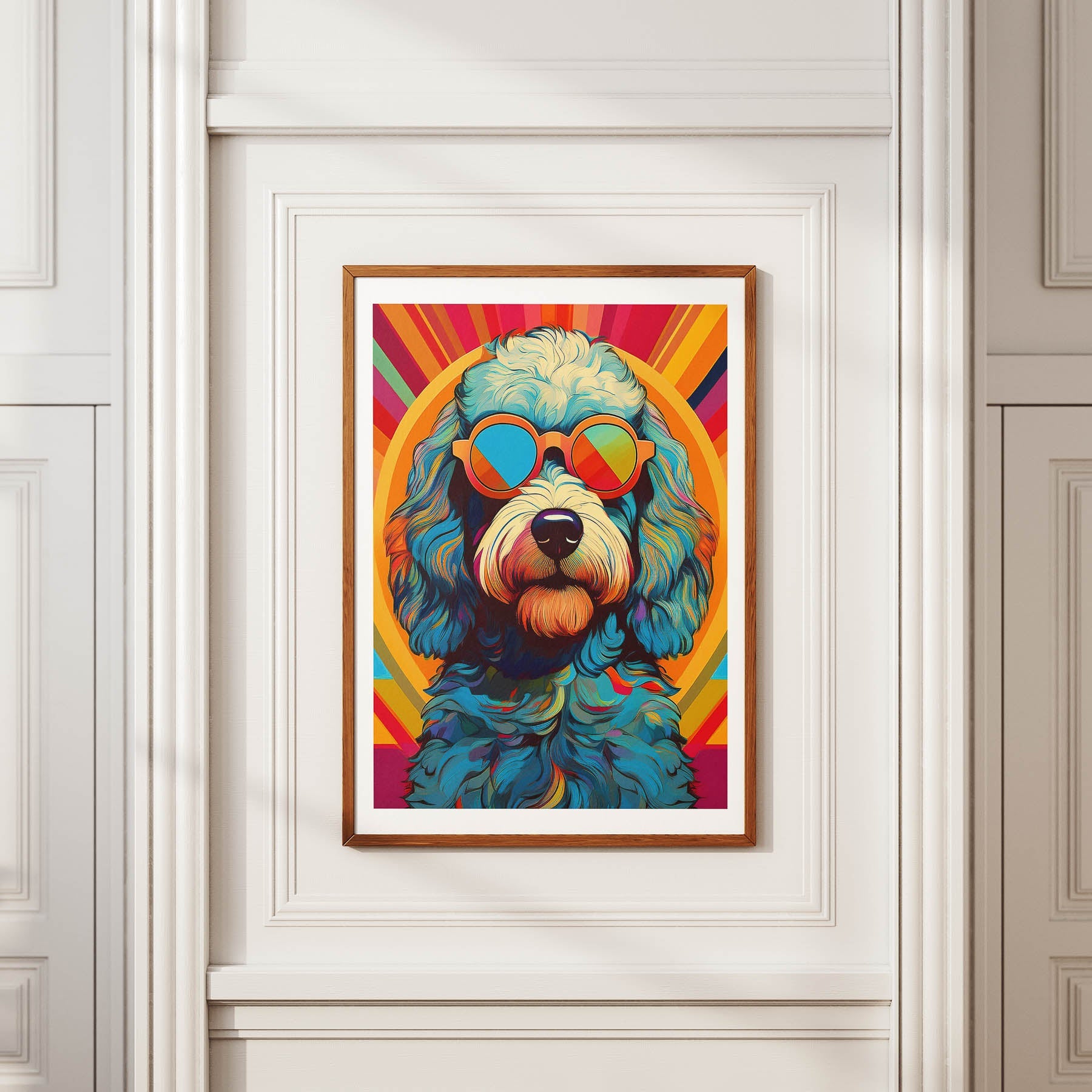 Cavoodle Dog In Colourful Sunnies 6 image 2