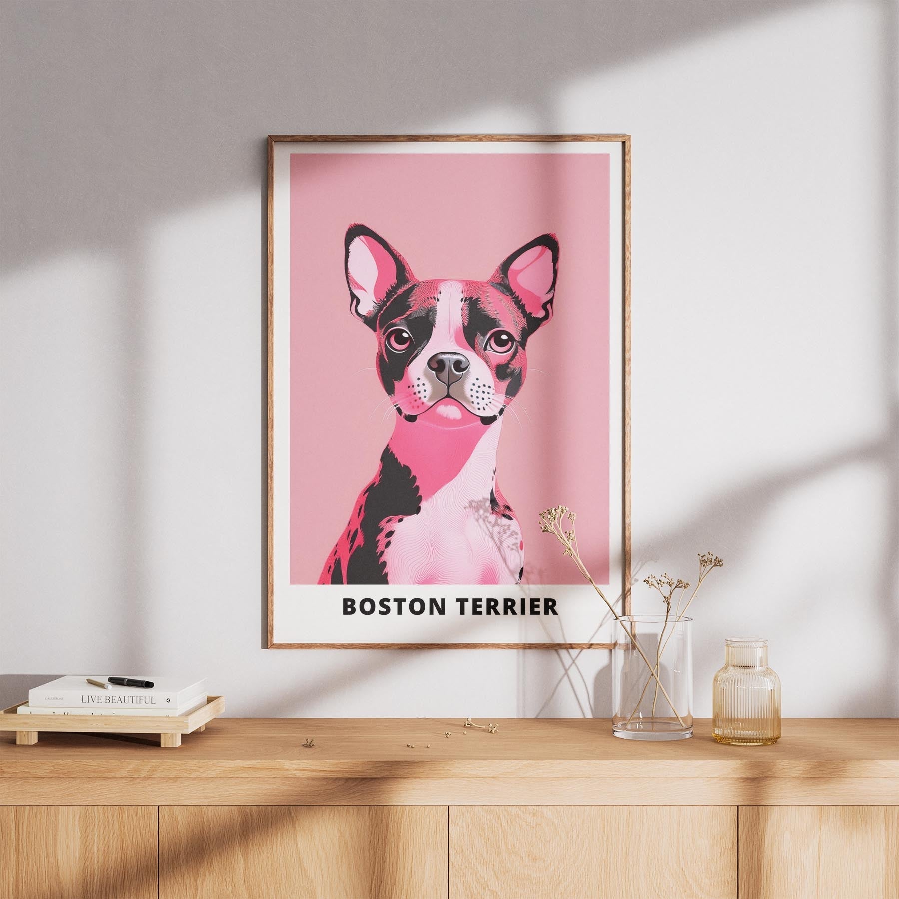 Boston Terrier Pink and Black Dog Series 1 image 8