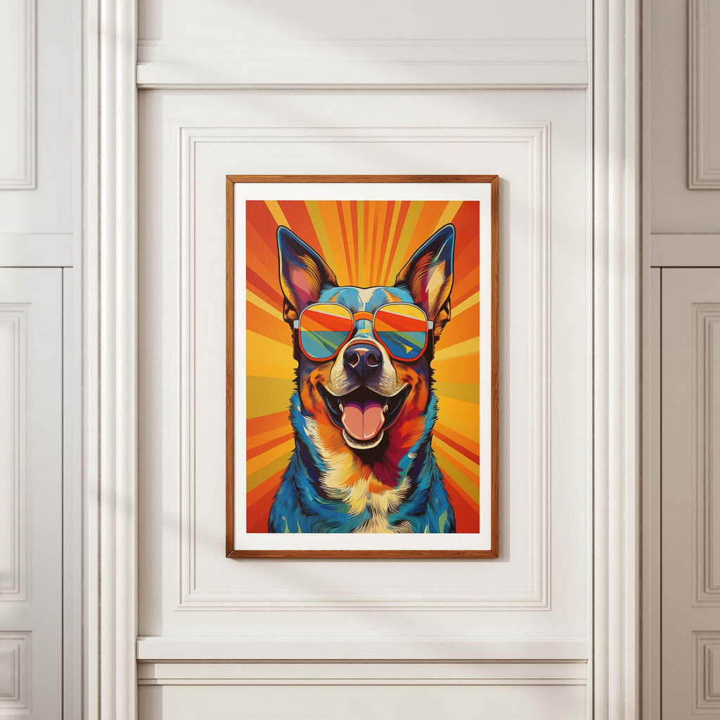 Cattle Dog In Colourful Sunnies 1 image 2