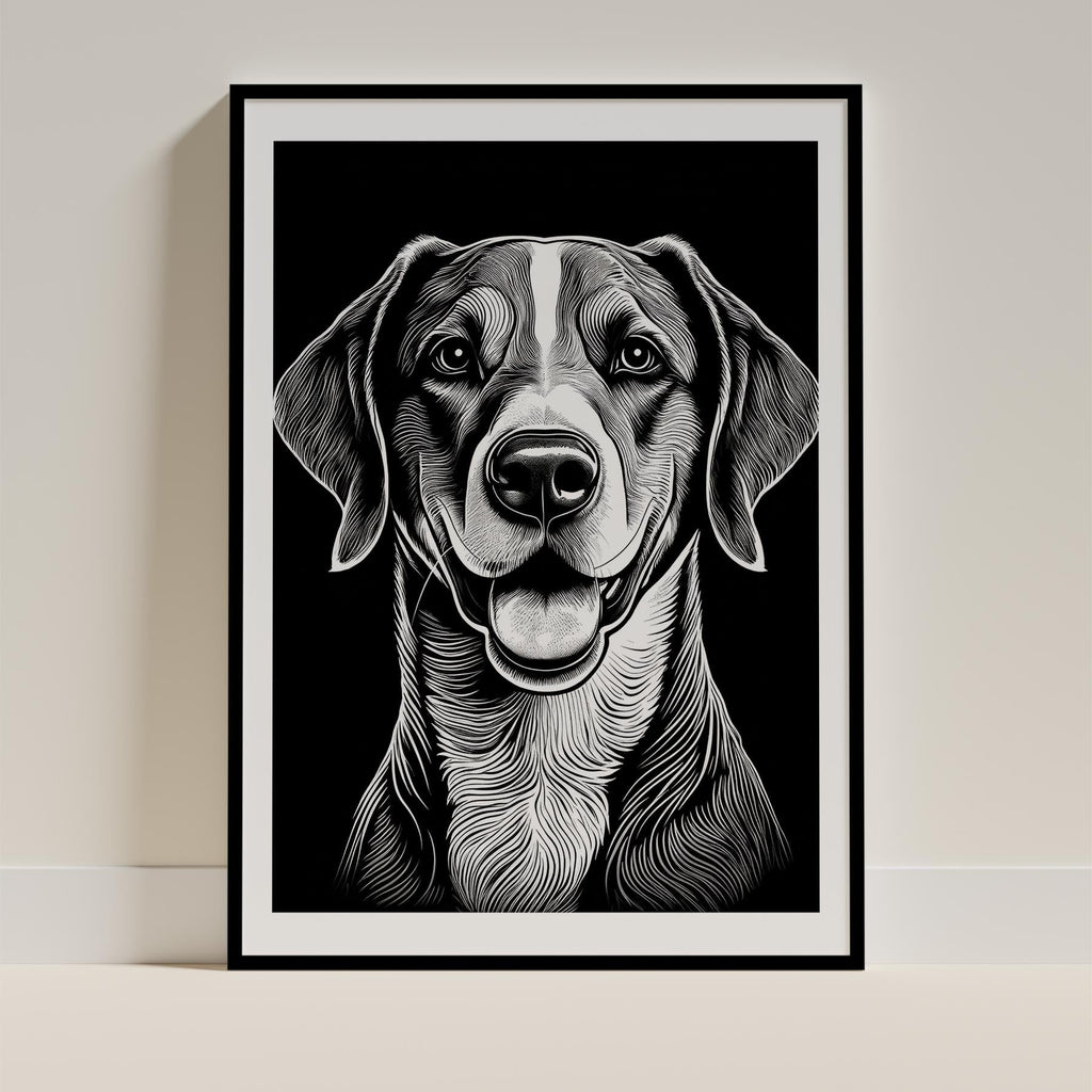 English Pointer Line Dog Series in Black and White image 0