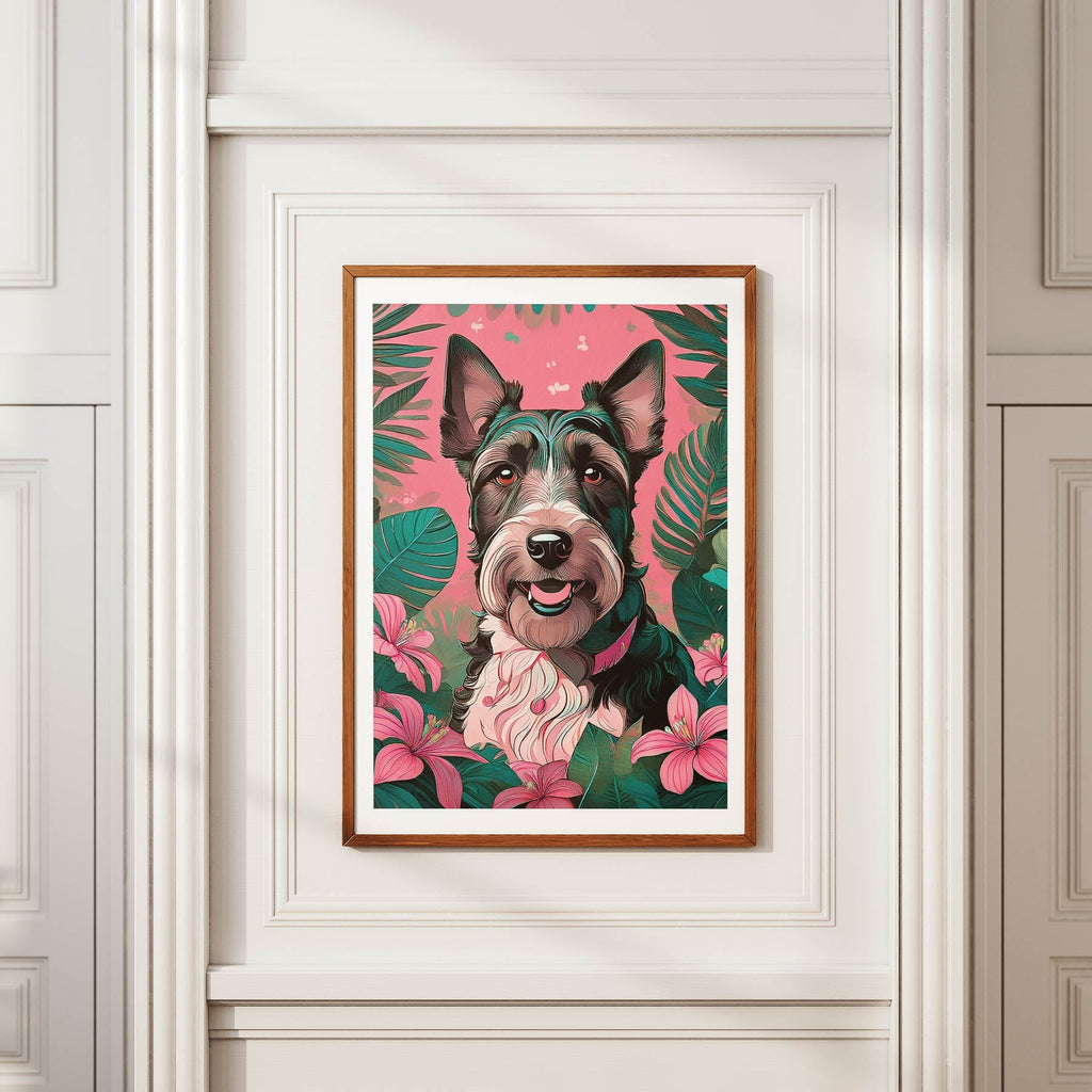 Fox Terrierv 1 Flowery Dog image 3