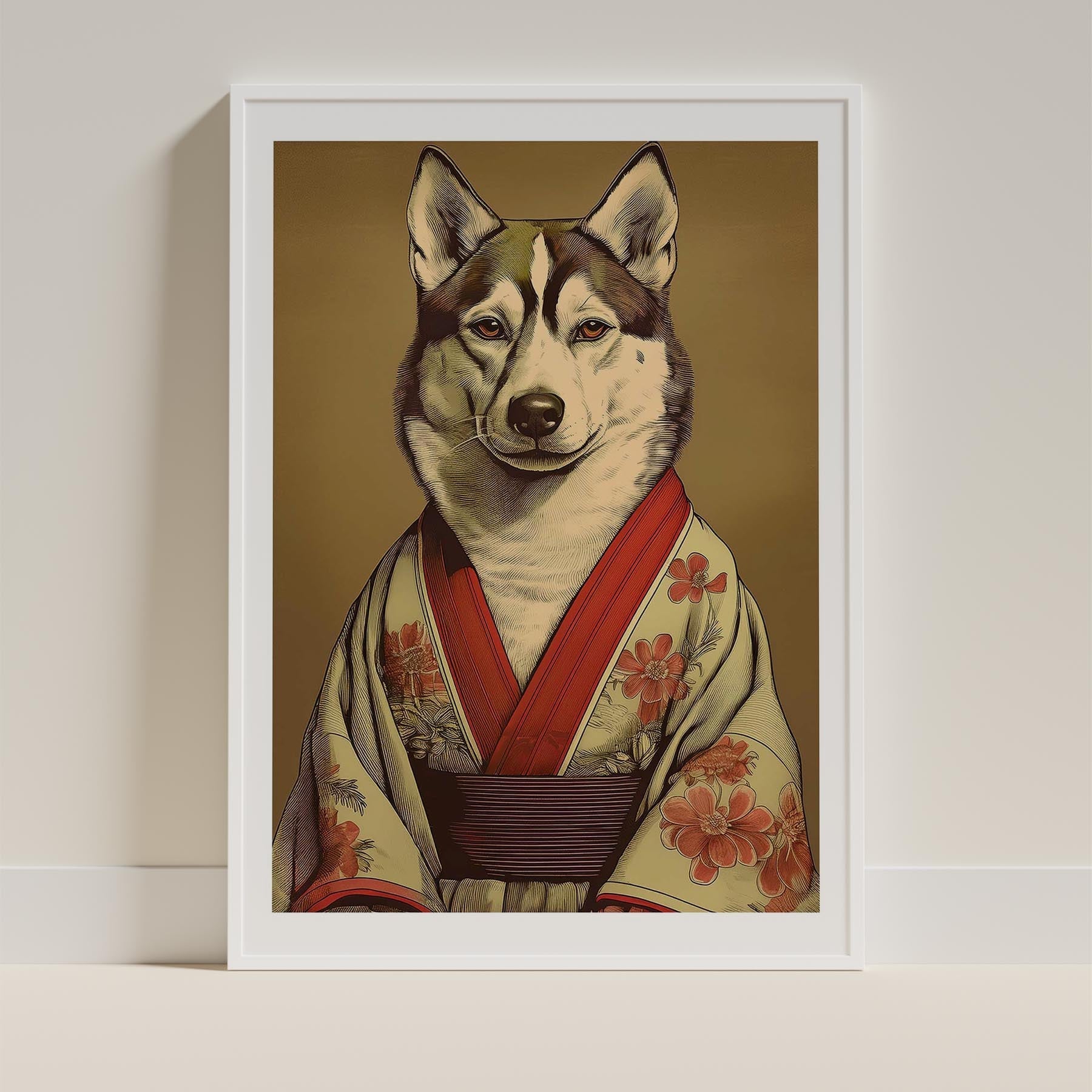 Siberian Husky Japanse Kimono Dog Series image 9