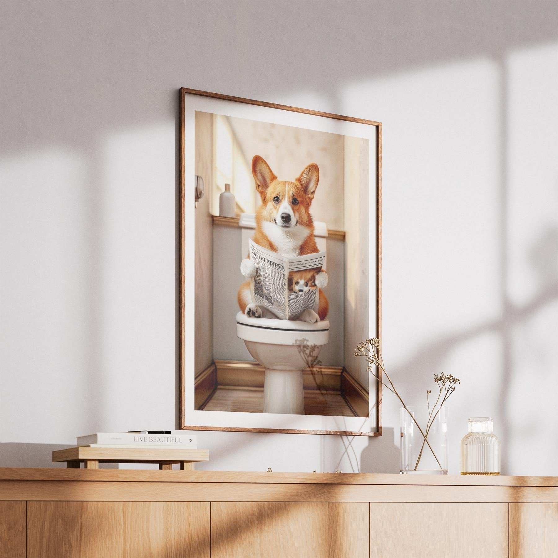 Corgi Toilet Humour Dog Series image 5