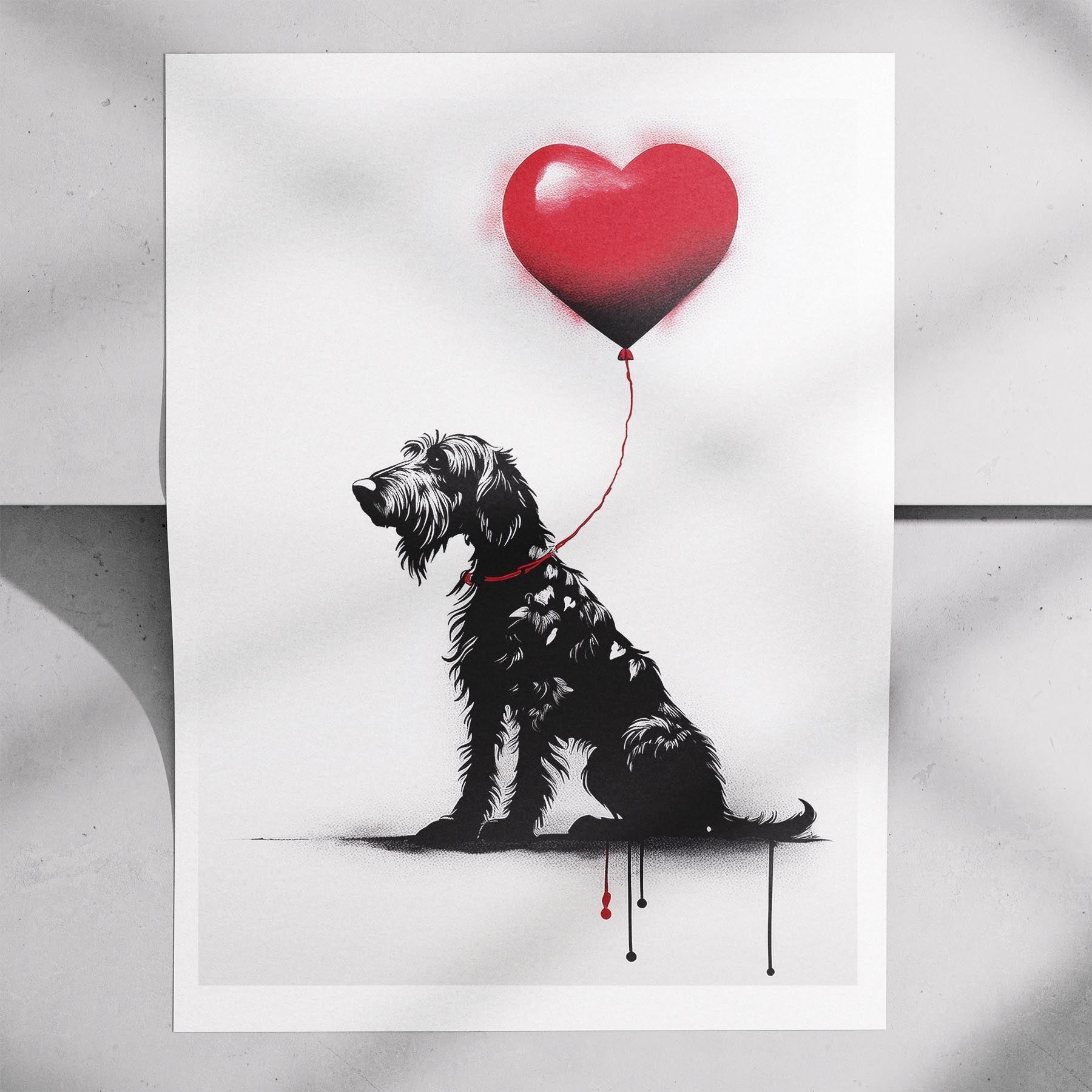 Irish Wolfhound DOGSY Series inspired by the Art of Banksy image 7