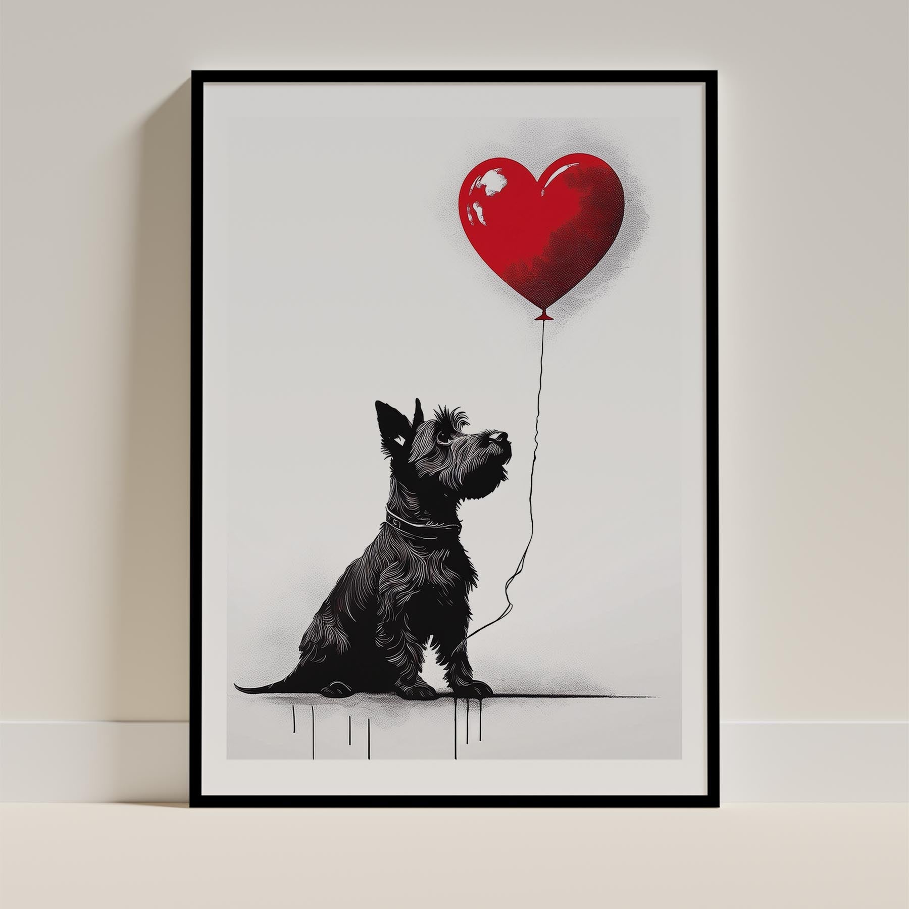 Scottish Terrier DOGSY Series inspired by the Art of Banksy image 0