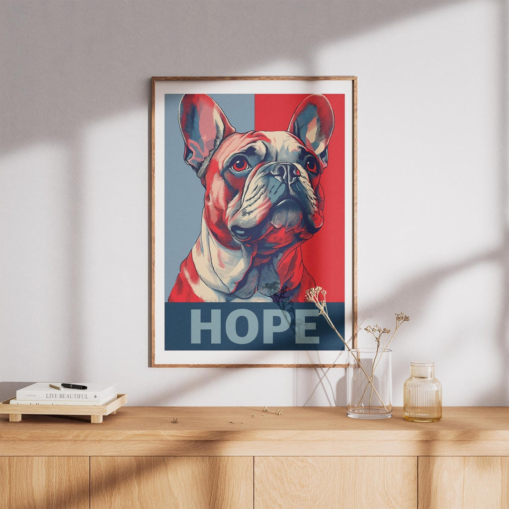 French Bulldog HOPE Series Inspired by the Obama Poster image 8