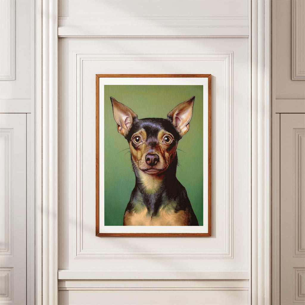 Miniature Pinscher Green Painted Series image 3
