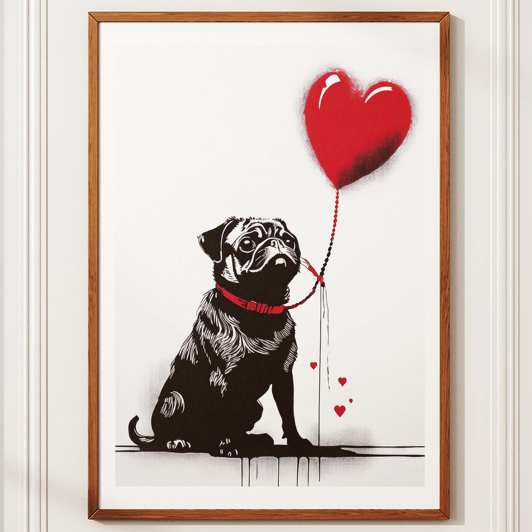 Pug DOGSY Series inspired by the Art of Banksy image 10
