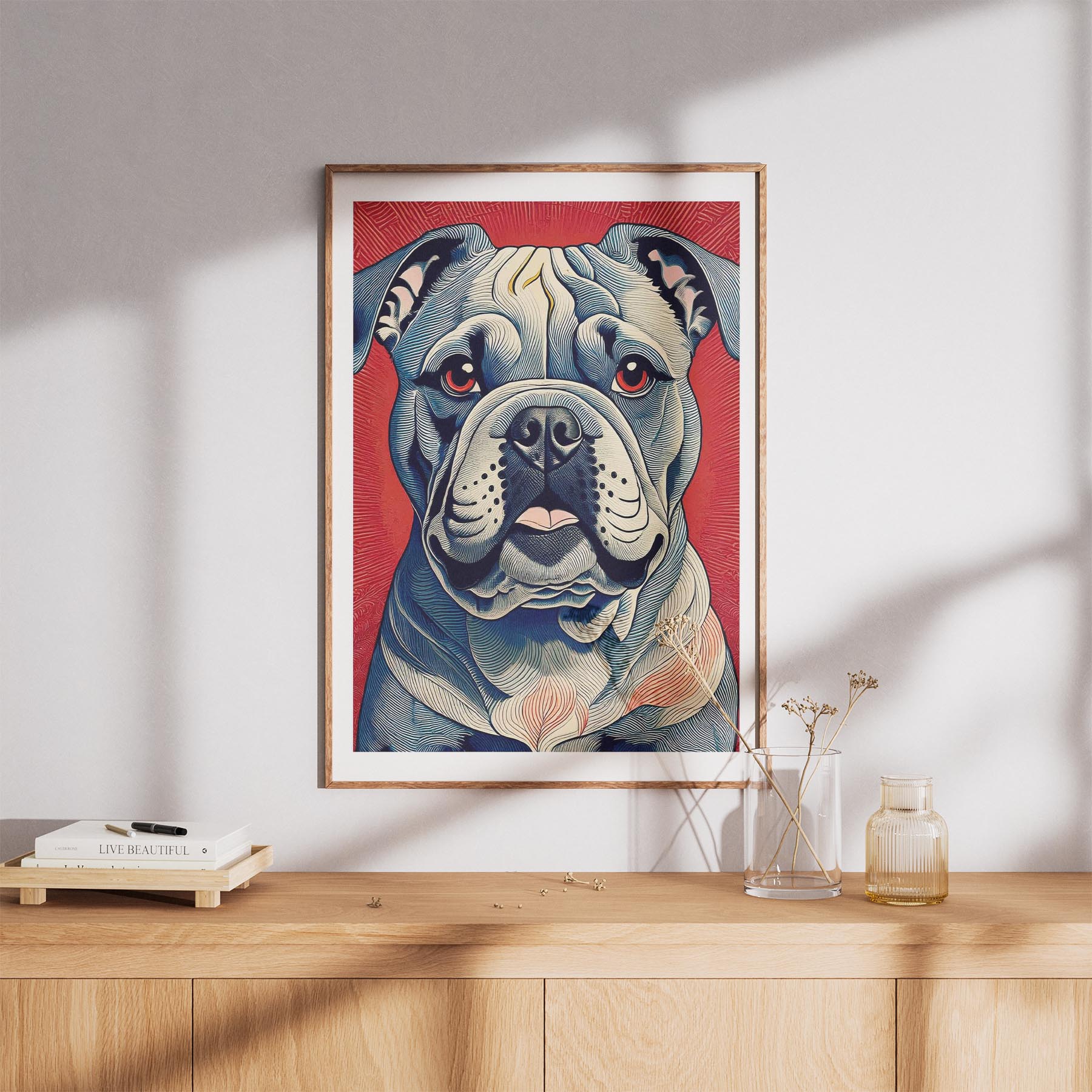 Bulldog Hokusai Japanese Inspired Dog Series 1 image 8