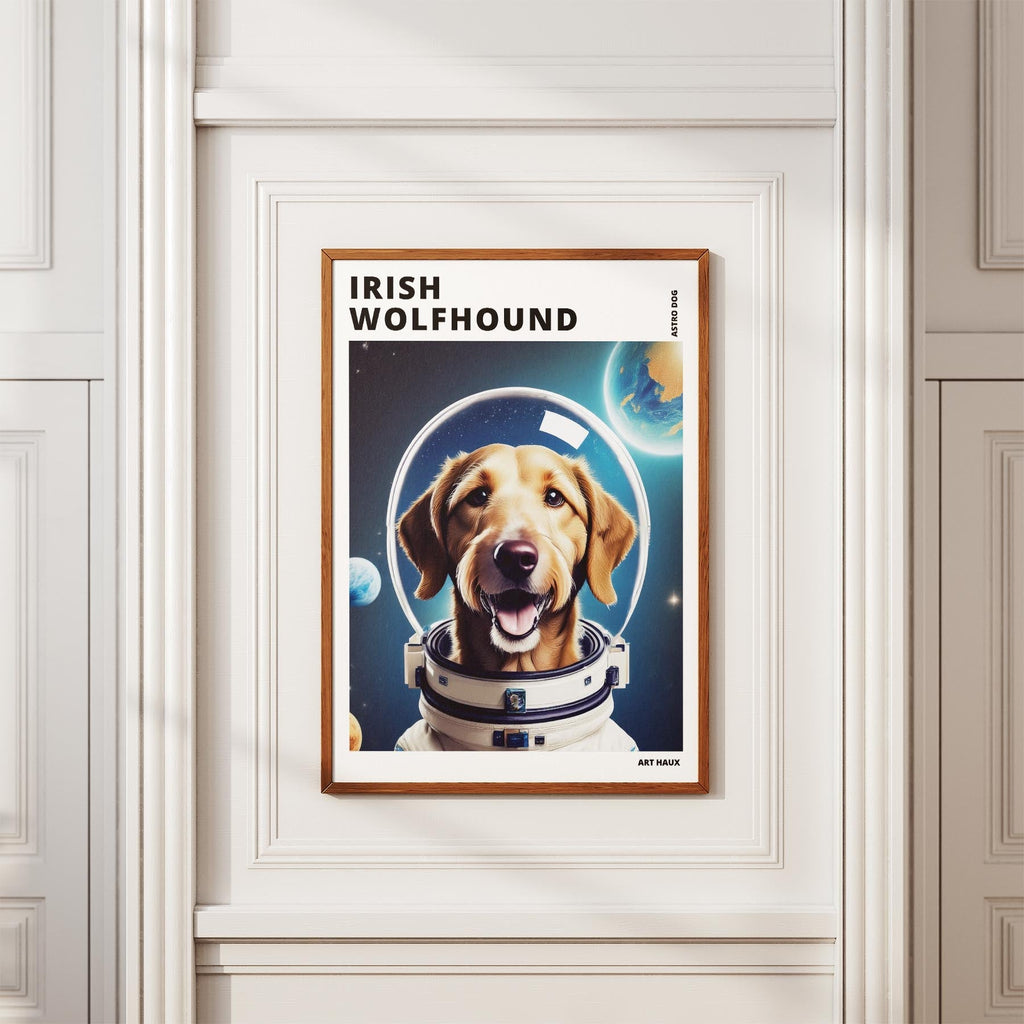 Irish Wolfhound Astronaut Dog Series with Text Astro Dog image 3