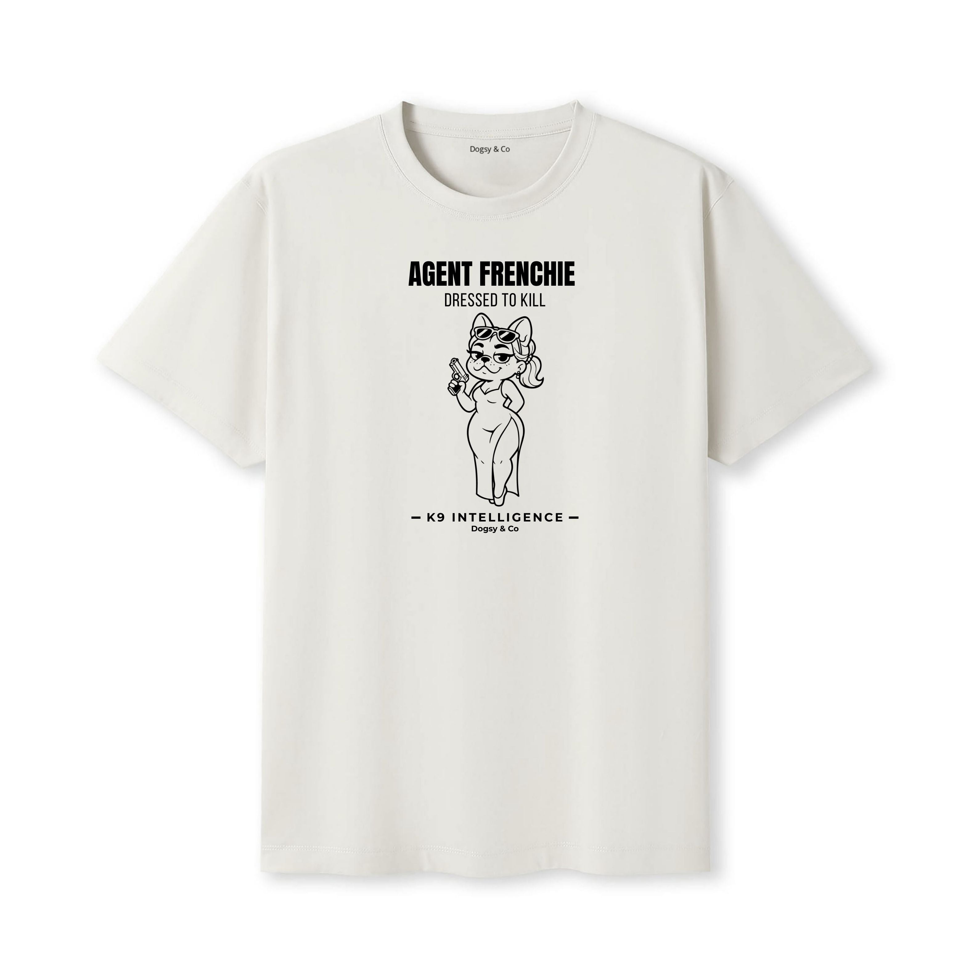 Agent Frenchie Dressed to Kill Tshirt - French Bulldog