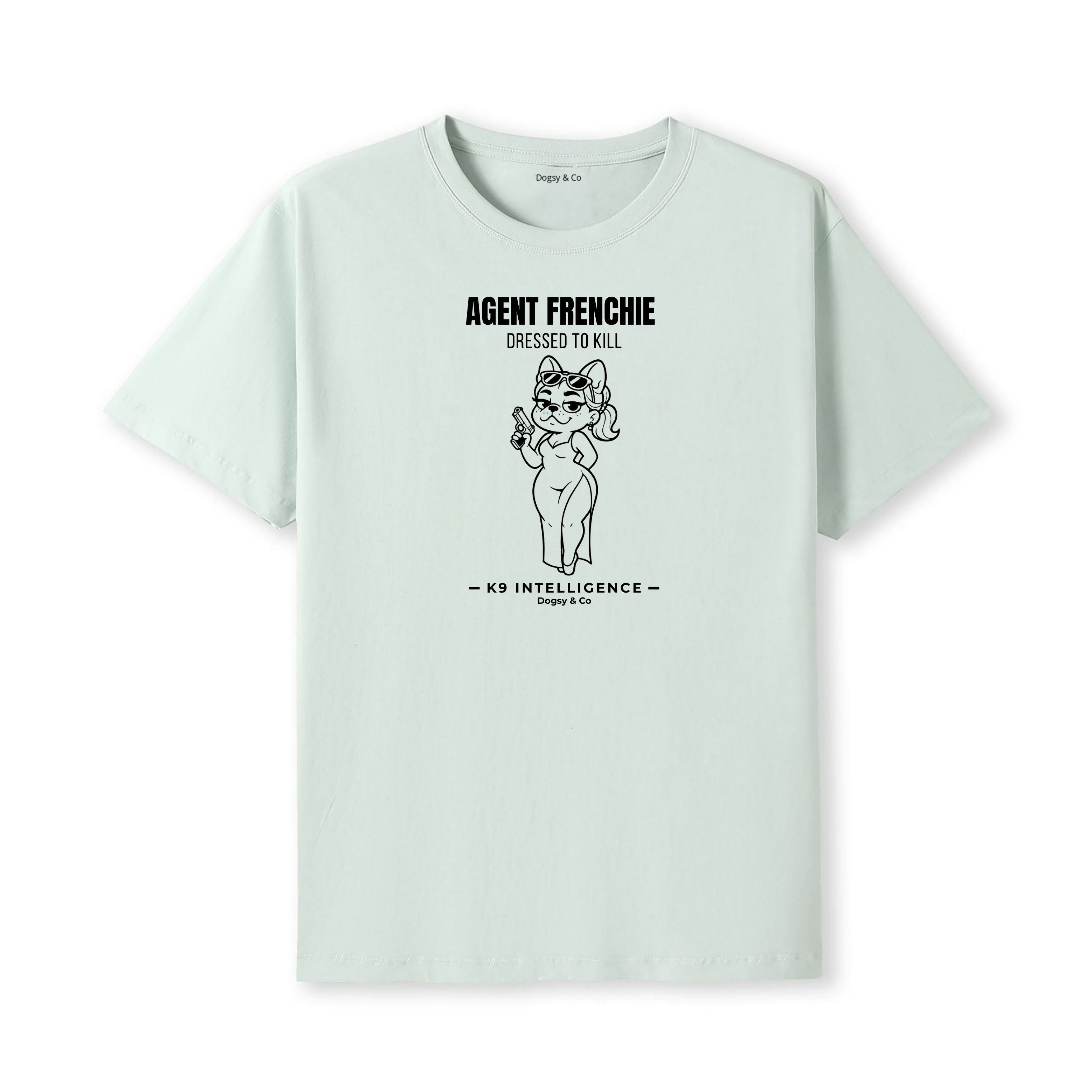 Agent Frenchie Dressed to Kill Tshirt - French Bulldog