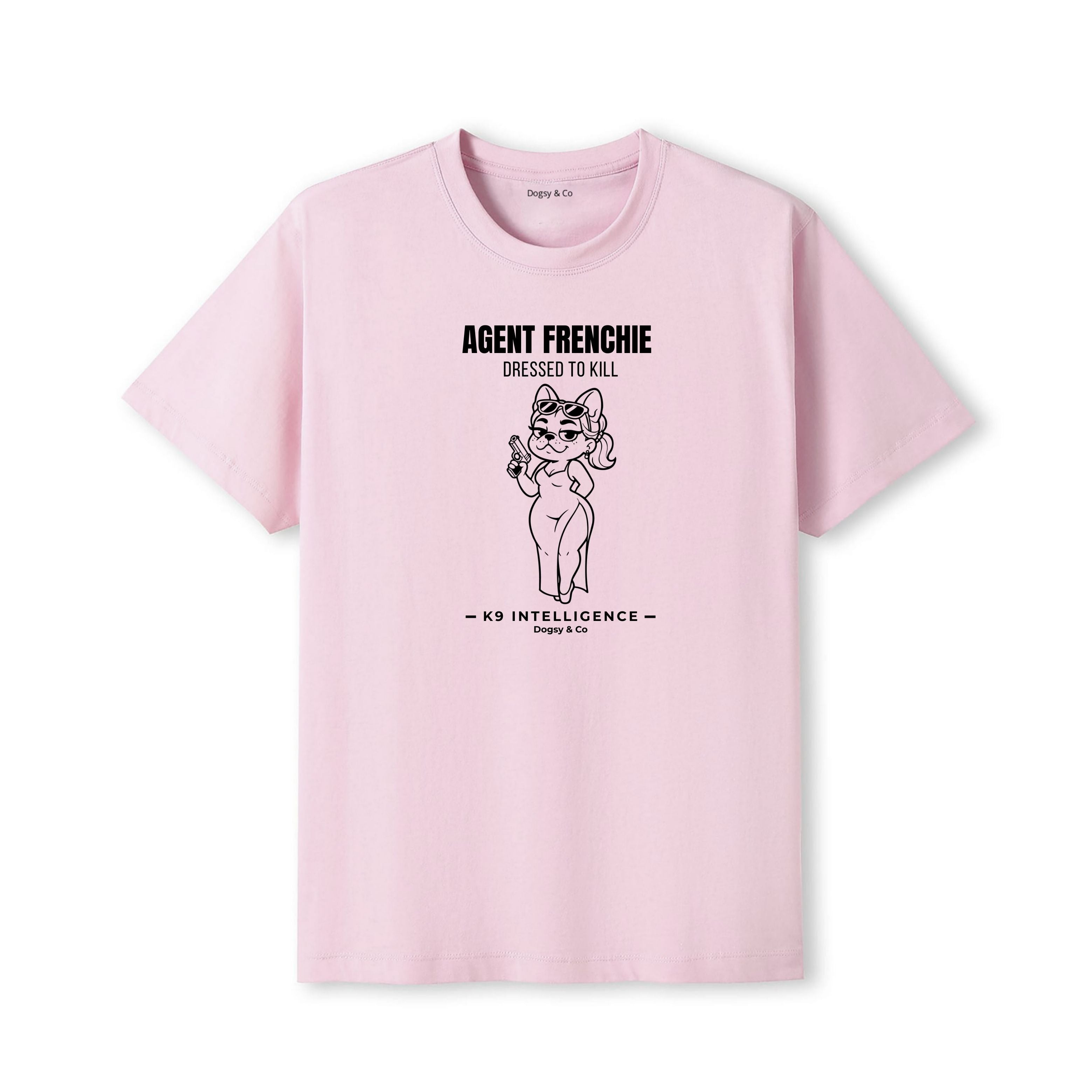 Agent Frenchie Dressed to Kill Tshirt - French Bulldog