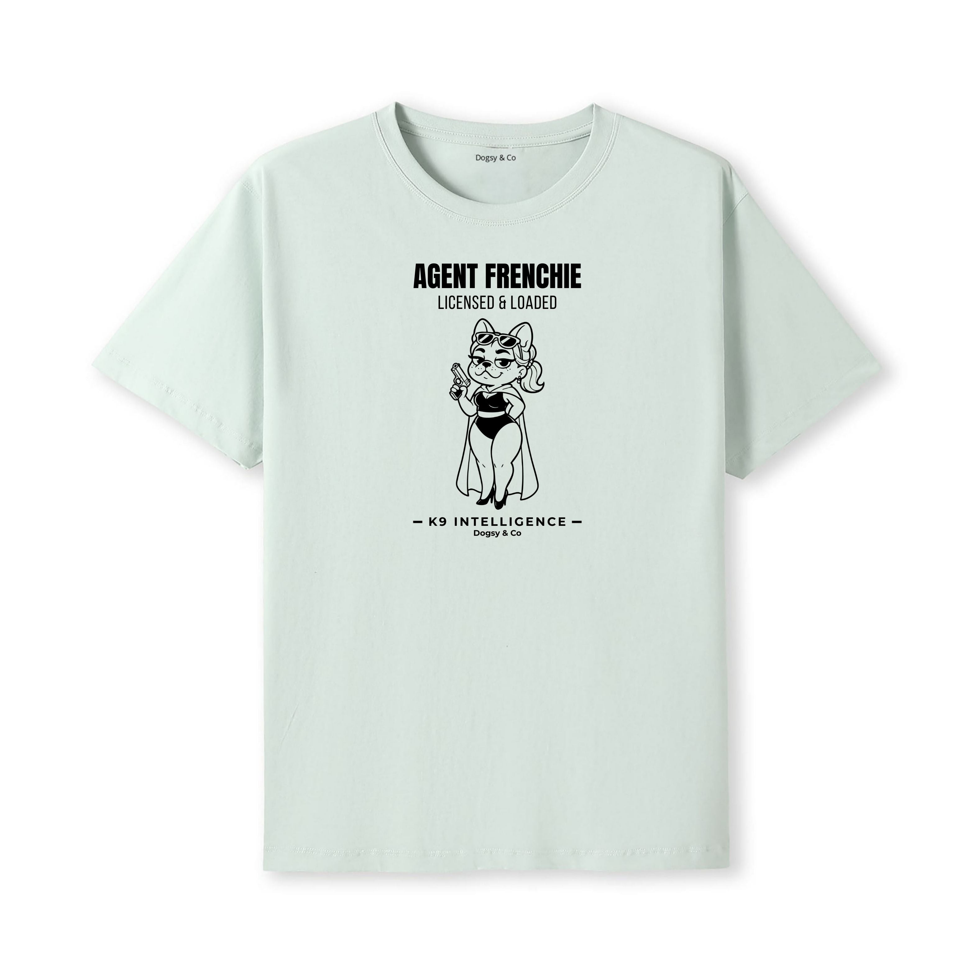 Agent Frenchie Licensed & Loaded Tshirt - French Bulldog