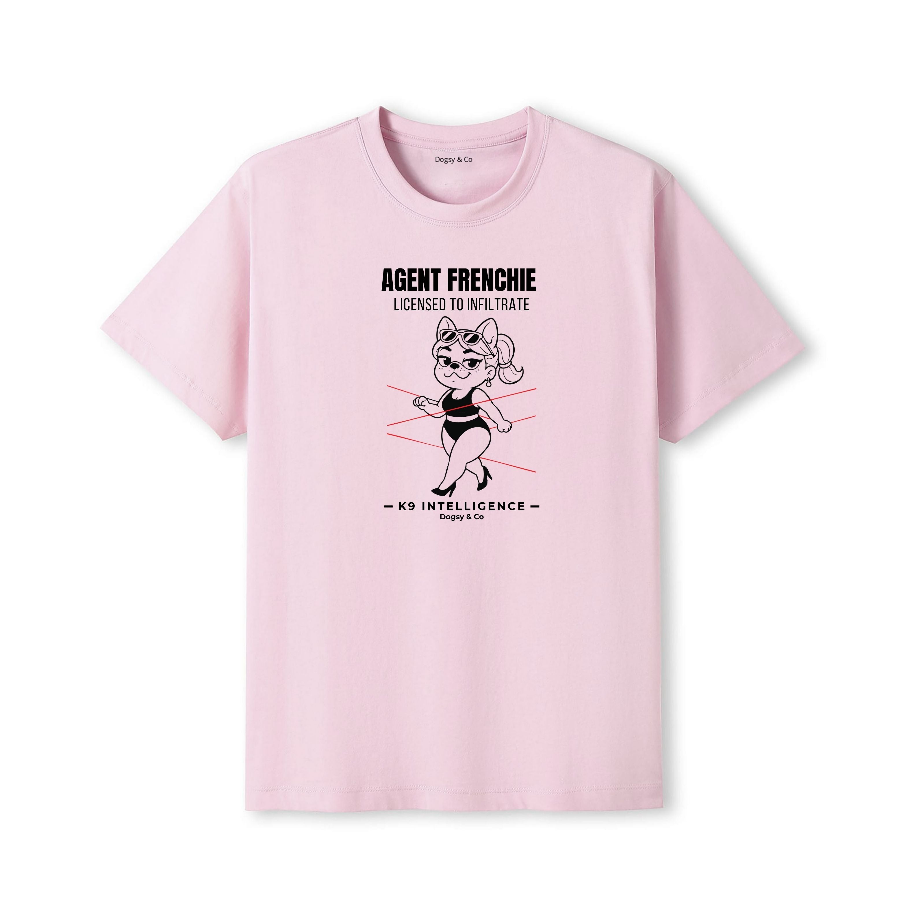 Agent Frenchie Licensed to Infiltrate Tshirt- French Bulldog