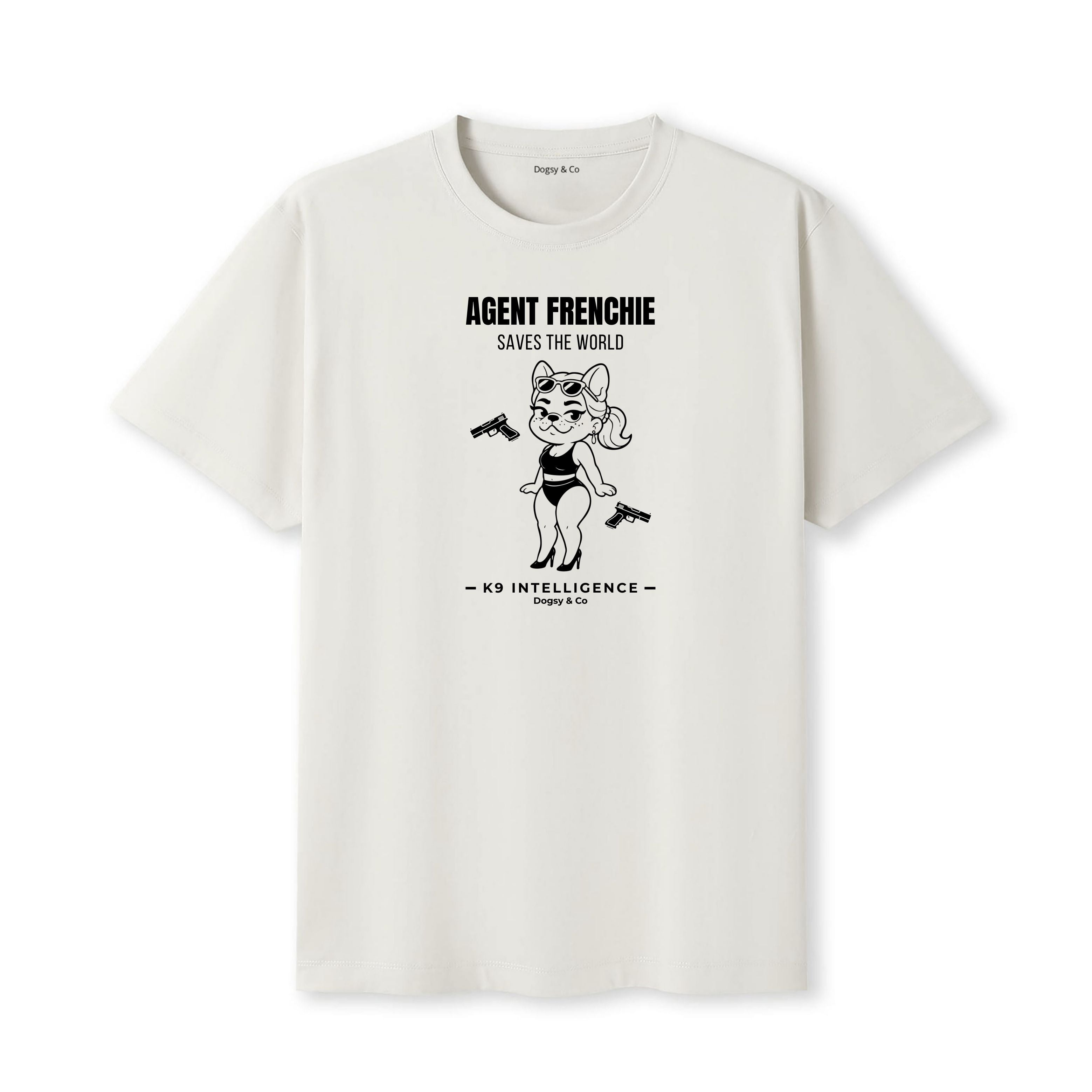 Agent Frenchie Saves The World Tshirt - French Bulldog