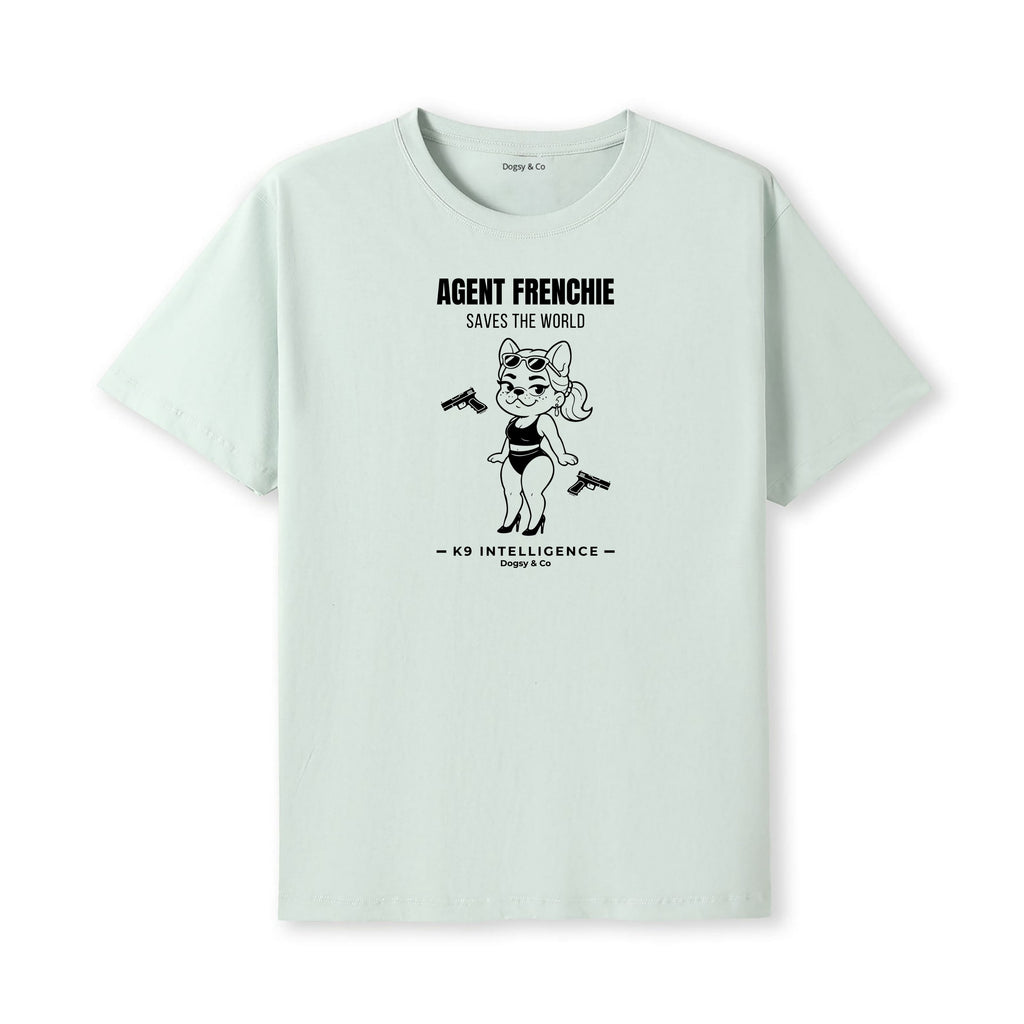 Agent Frenchie Saves The World Tshirt - French Bulldog