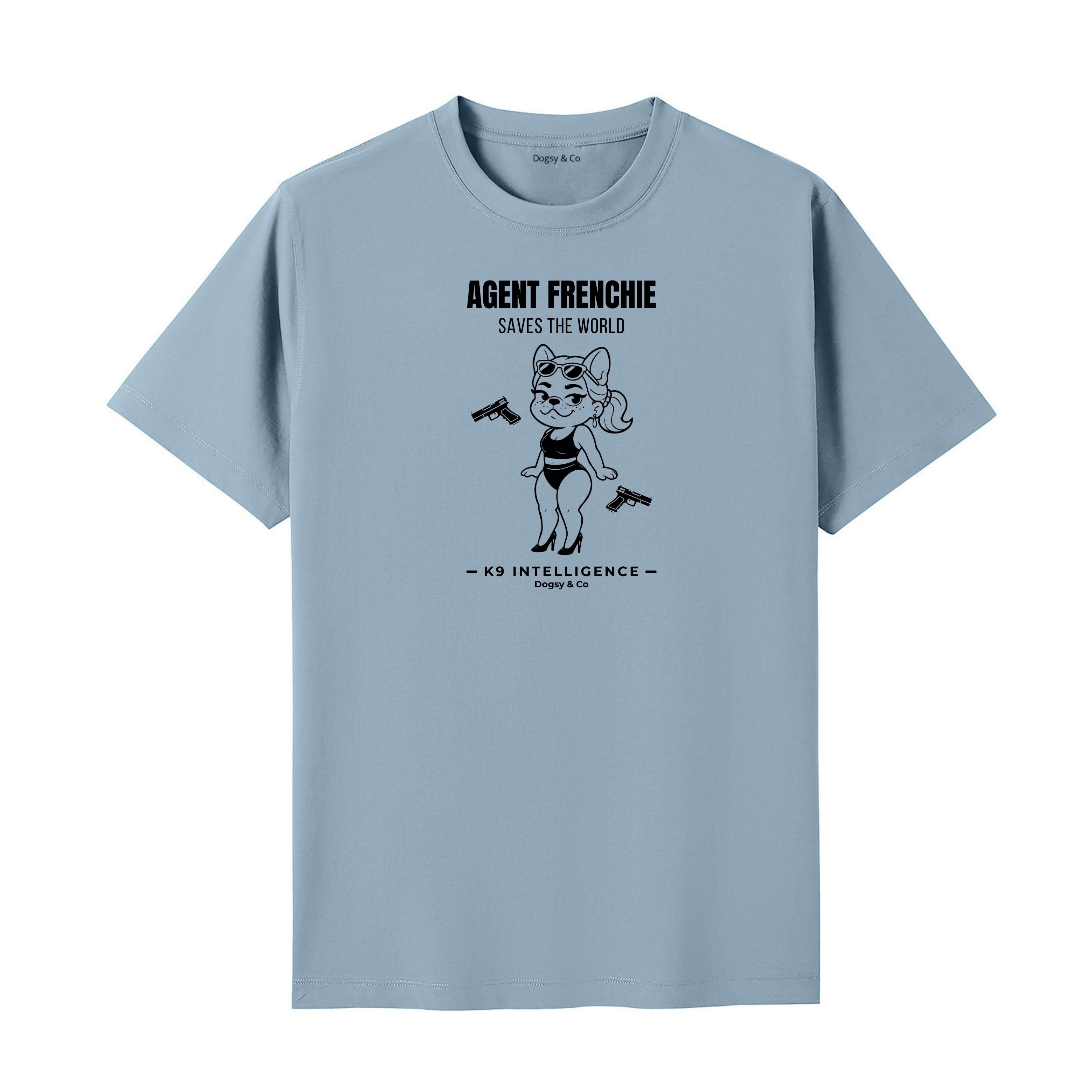 Agent Frenchie Saves The World Tshirt - French Bulldog