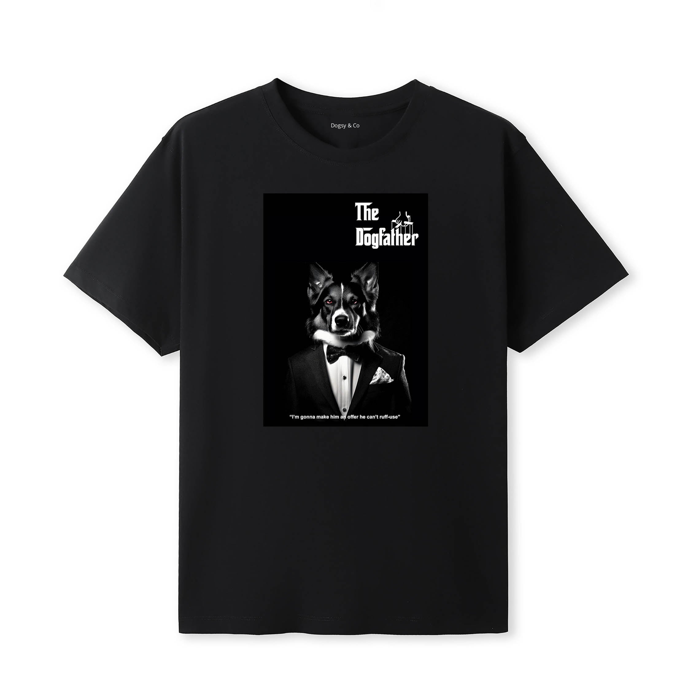 Australian Shepherd Dogfather T-Shirt Artwork