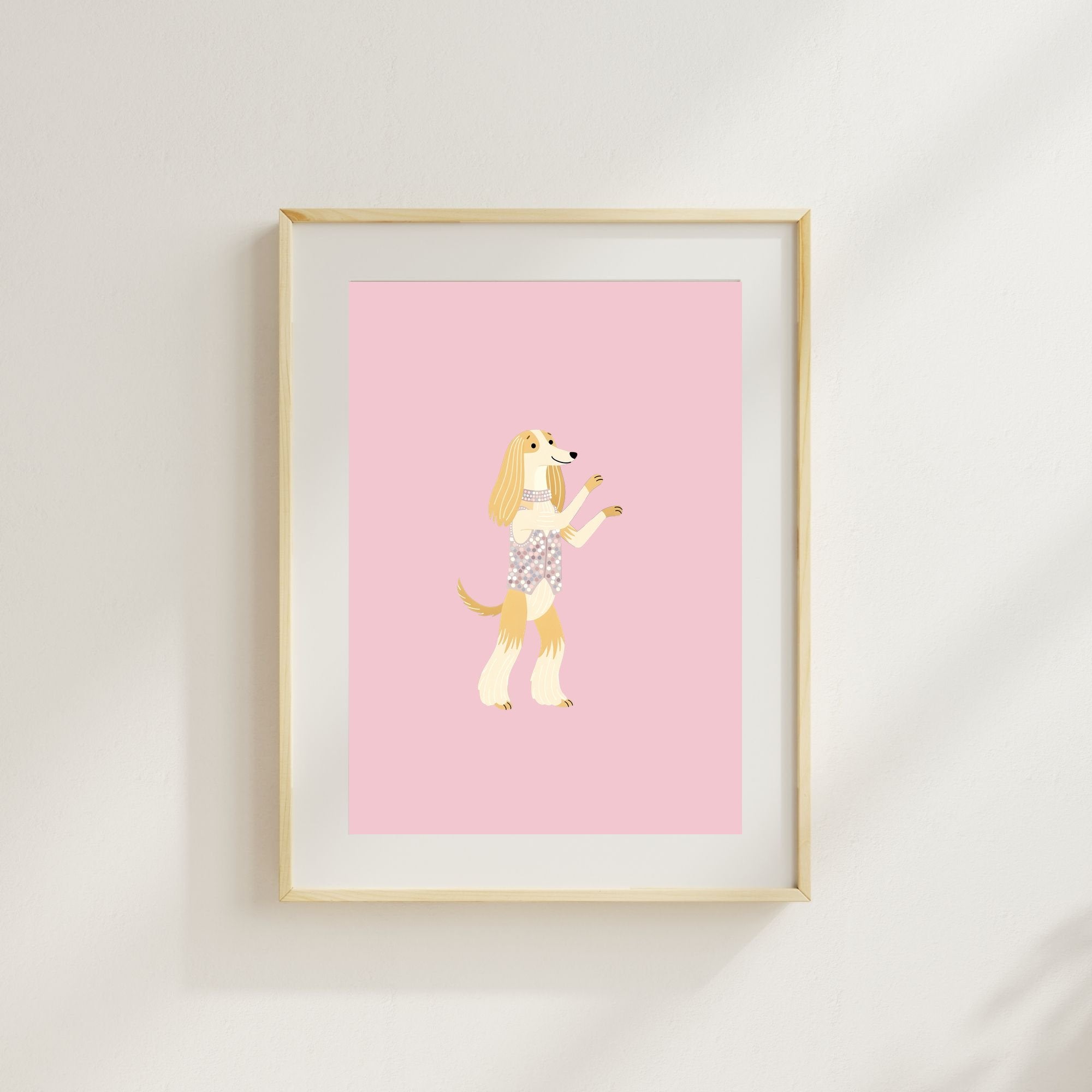 Afghan Hound Kids Nursery Wall Art Print Bundle — 22 Dog Costume Designs, 5 Colours, 6 Print Sizes | Digital Download