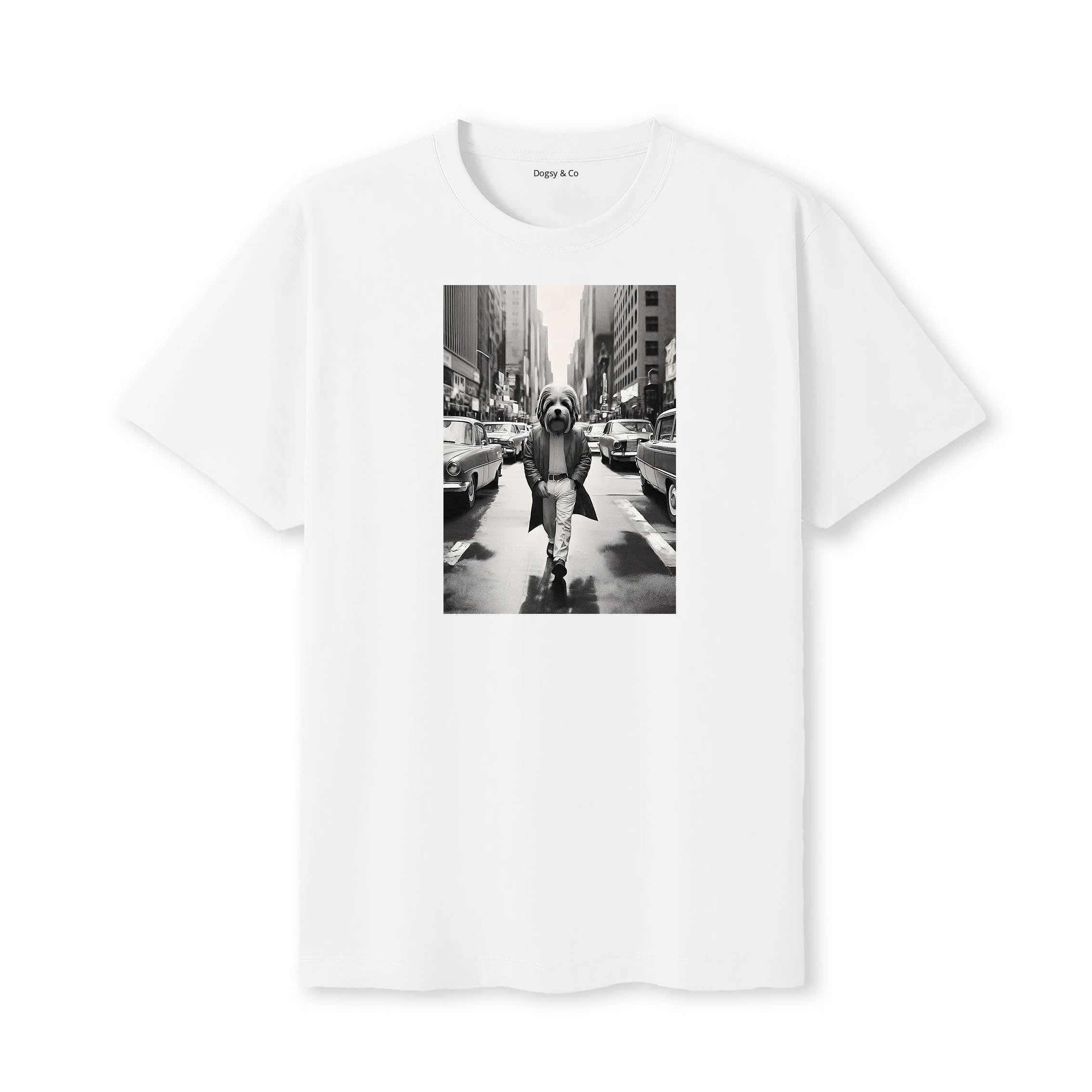 Afghan Dogsy Dean T-Shirt White