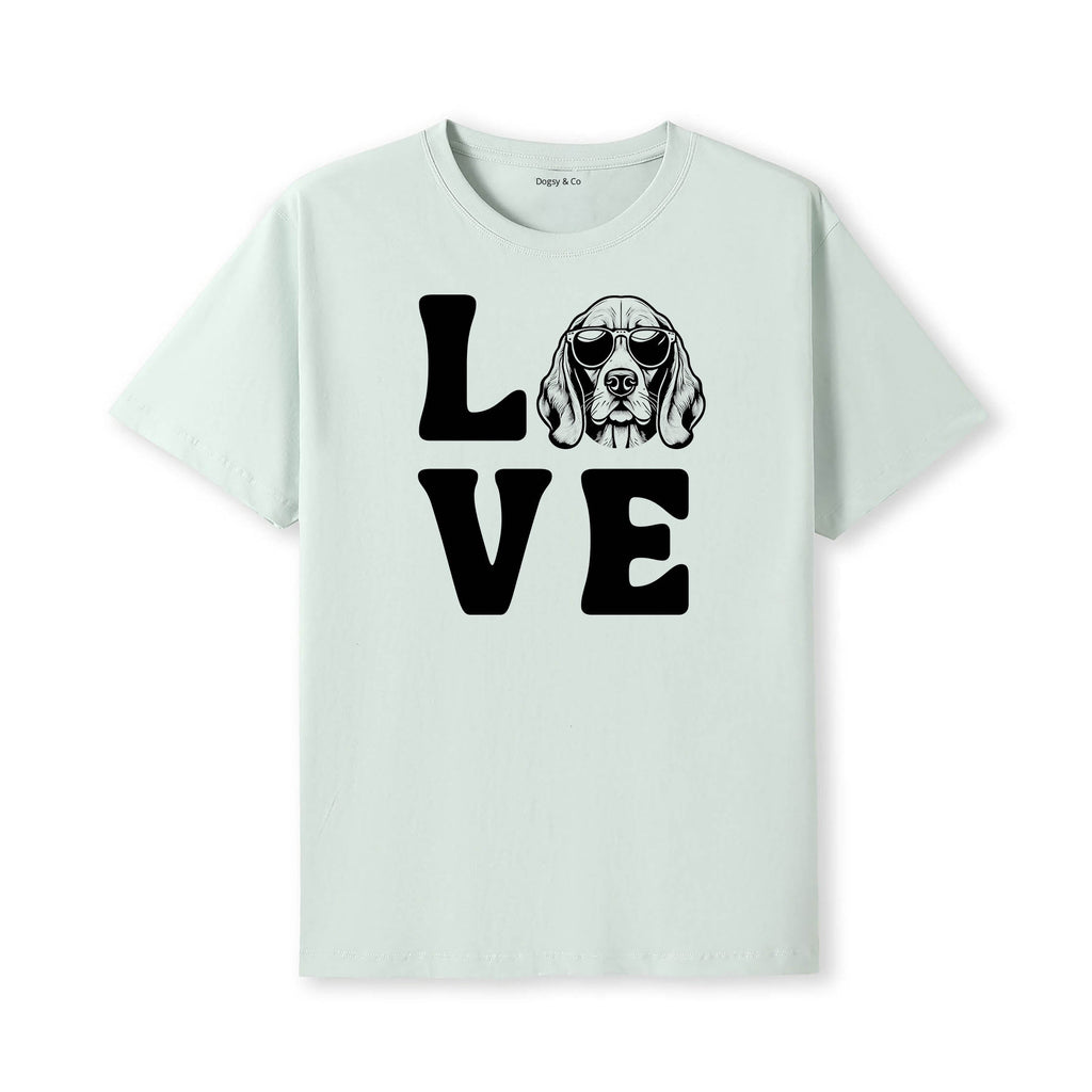 Afghan LOVE DOGS Tshirt - Mint