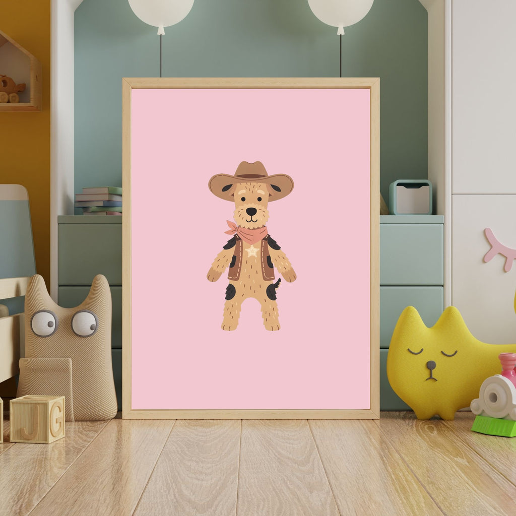 Airedale Terrier Kids Nursery Wall Art Print Bundle — 22 Dog Costume Designs, 5 Colours, 6 Print Sizes | Digital Download
