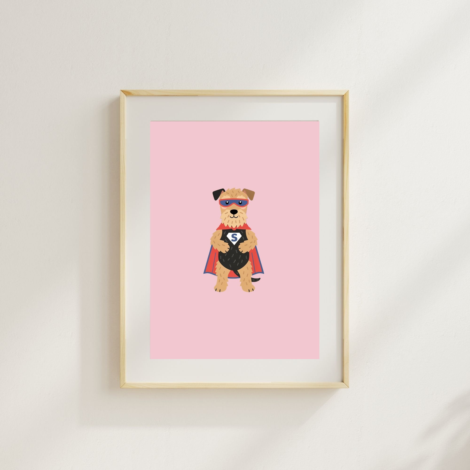 Airedale Terrier Kids Nursery Wall Art Print Bundle — 22 Dog Costume Designs, 5 Colours, 6 Print Sizes | Digital Download