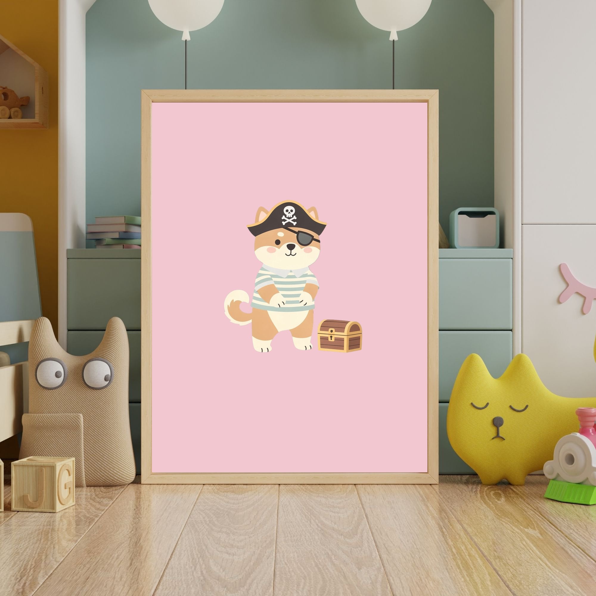 Akita Kids Nursery Wall Art Print Bundle — 22 Dog Costume Designs, 5 Colours, 6 Print Sizes | Digital Download