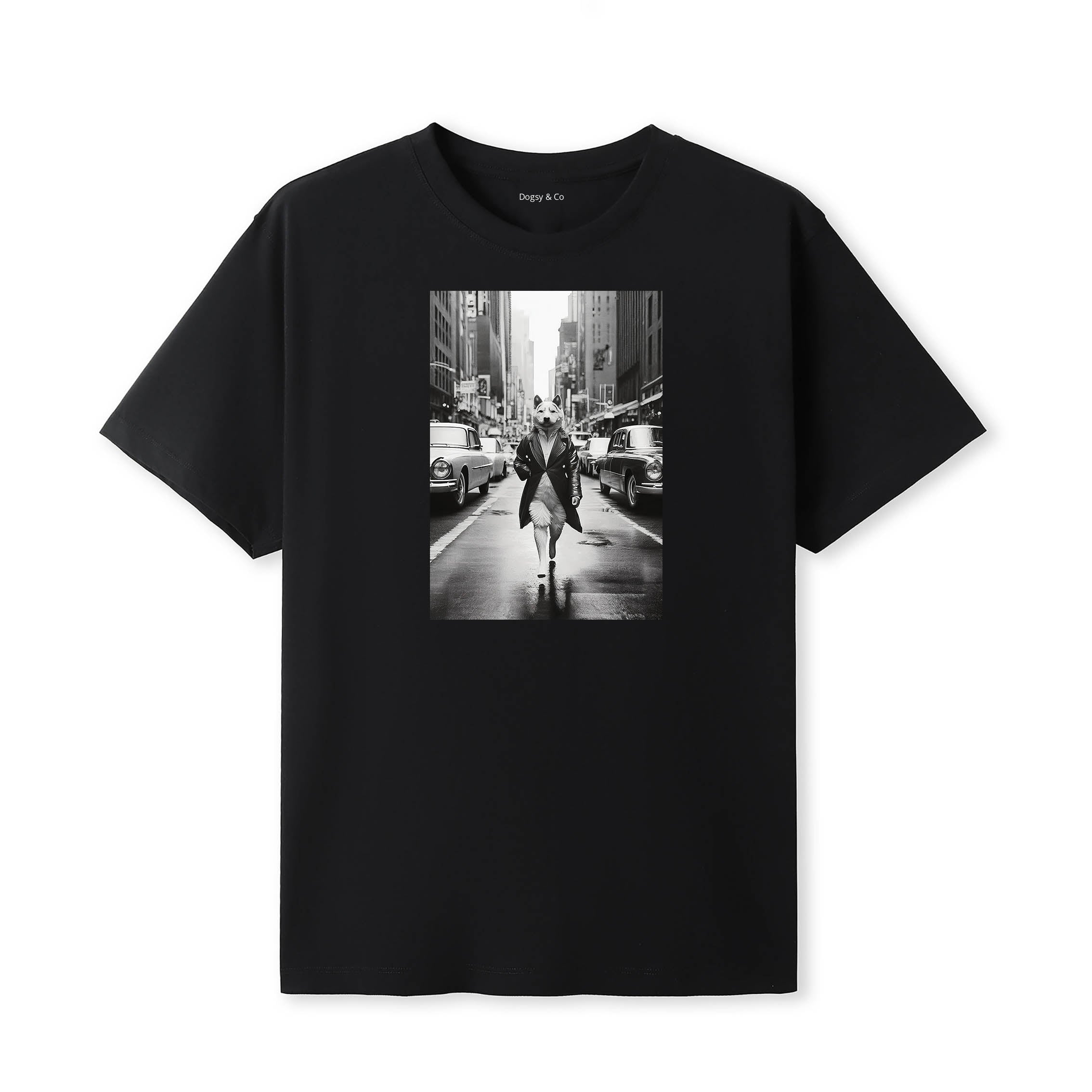 Akita Inu Dogsy Dean T-Shirt Black