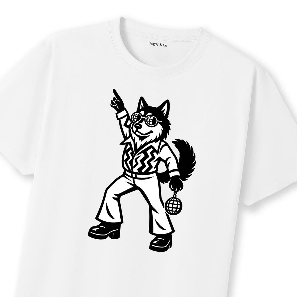 Akita Inu Disco Doggo T-Shirt | Dogsy & Co