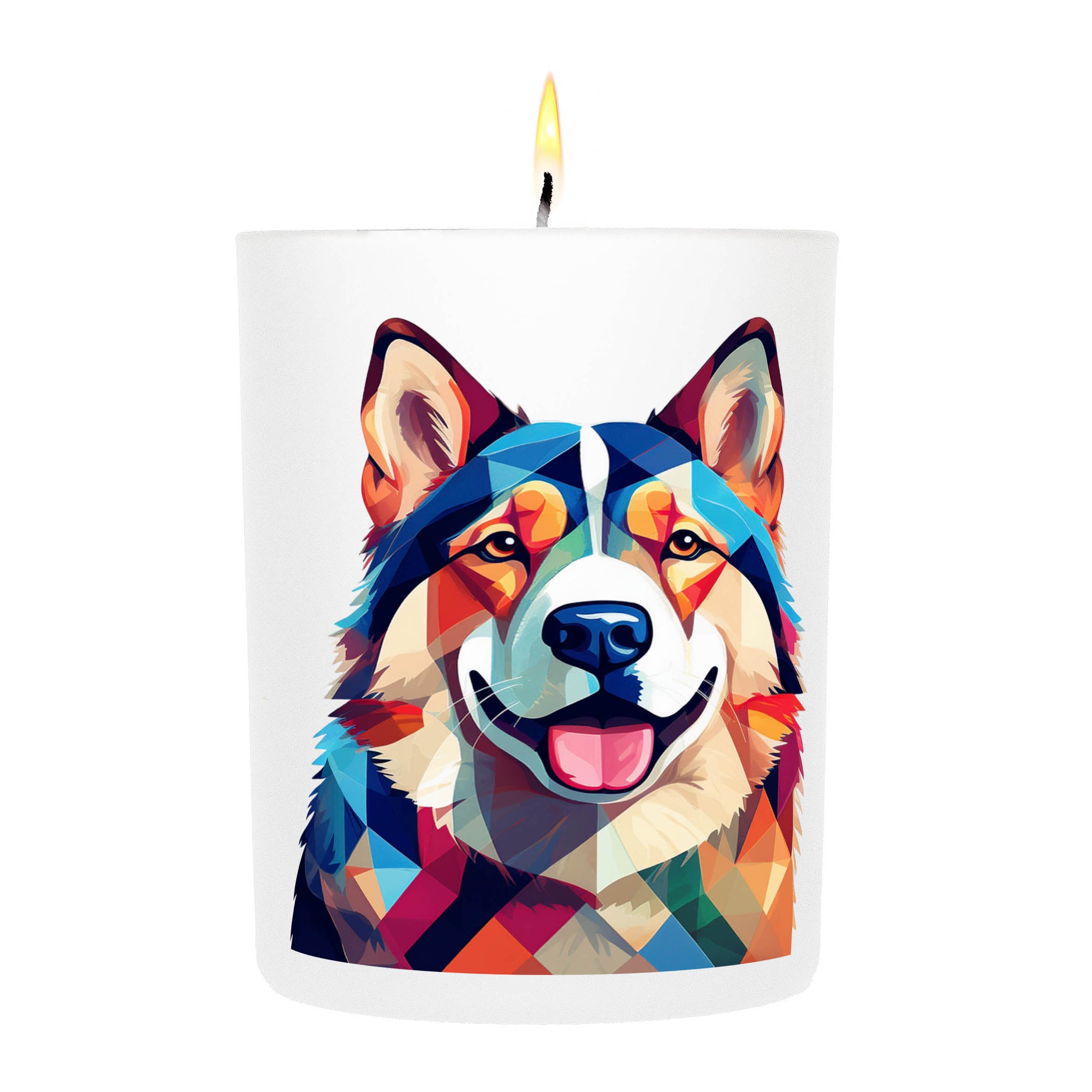 Alaskan Malamute Graphic Bold Dog Candle