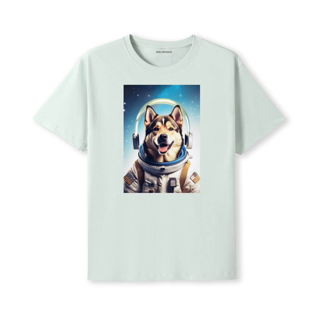 Alaskan Malamute Astronaut Dog T-shirt - Mint