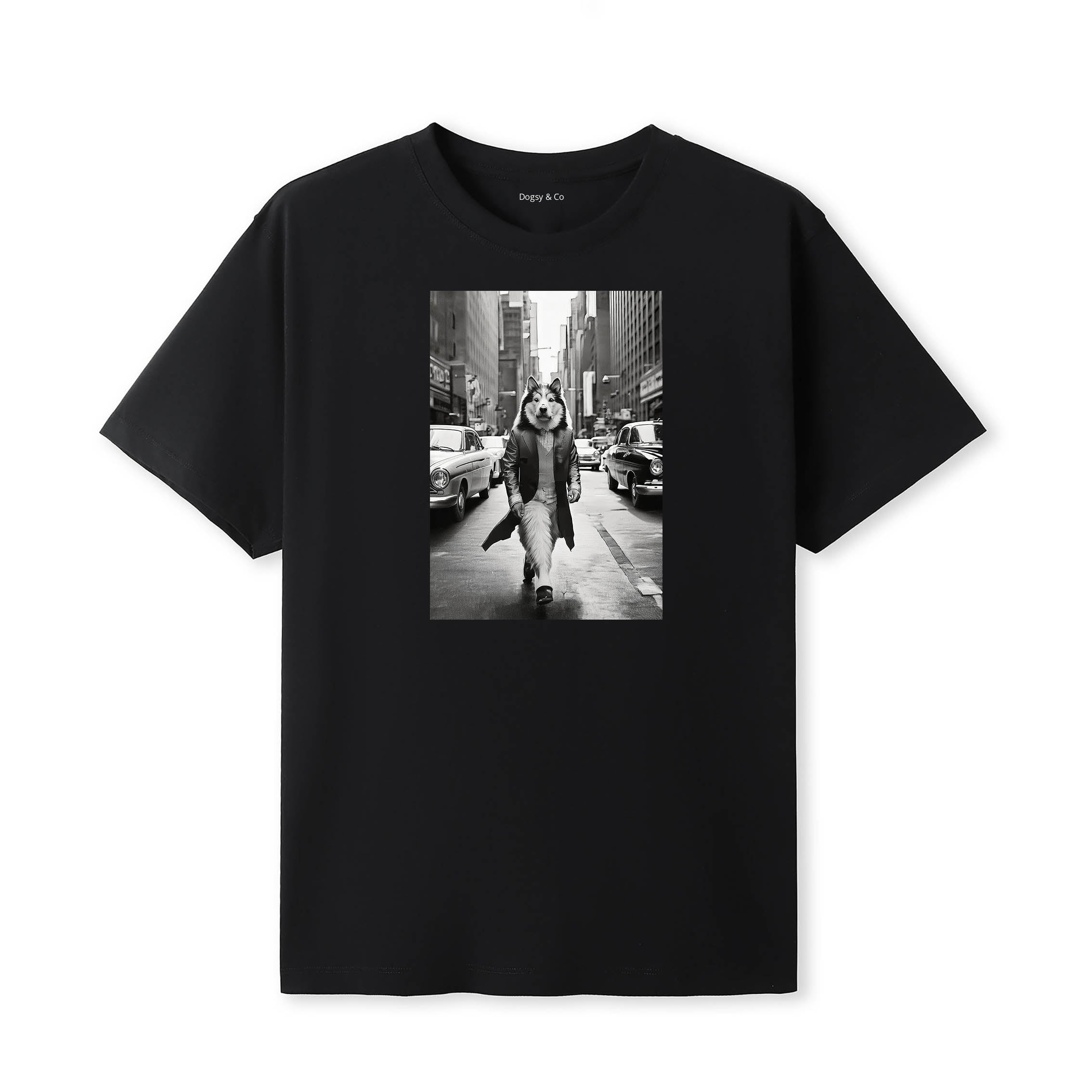Alaskan Malamute Dogsy Dean T-Shirt Black