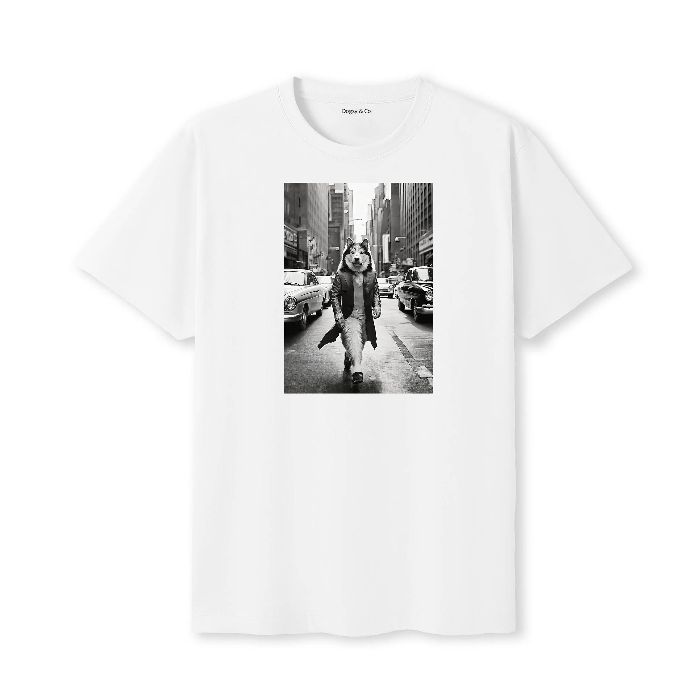 Alaskan Malamute Dogsy Dean T-Shirt White