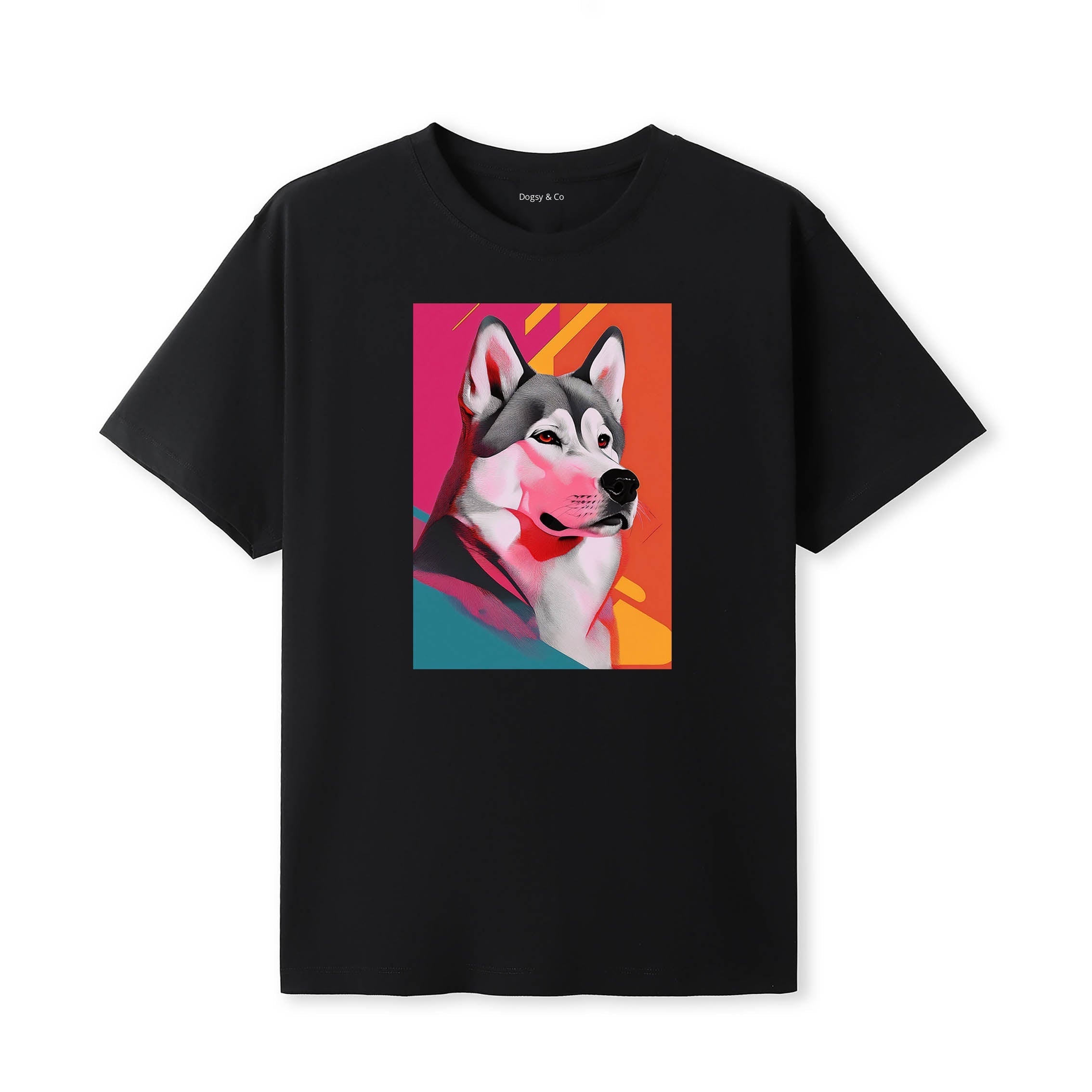 Alaskan Malamute Mod Pop Dogs T-Shirt Artwork