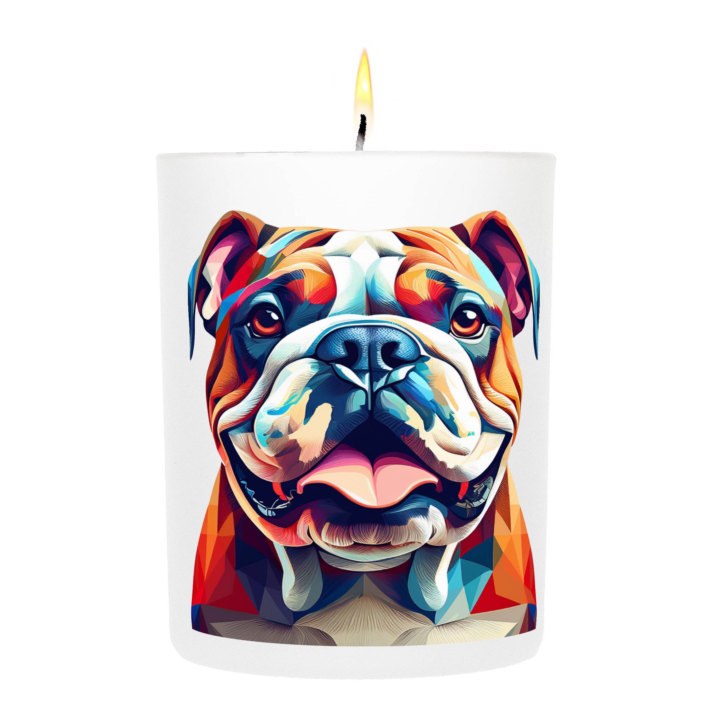 American Bulldog Graphic Bold Dog Candle