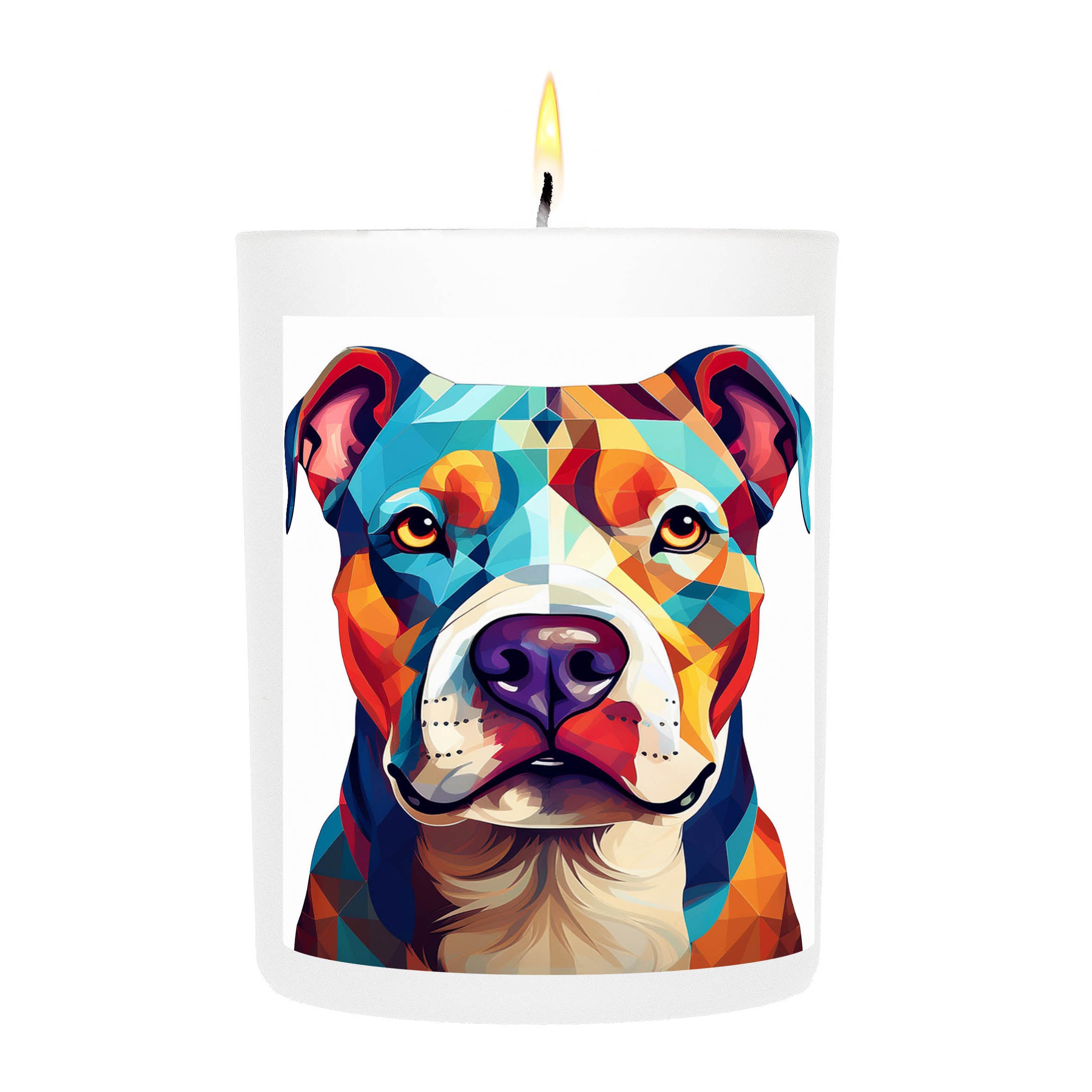 American Pitbull Terrier Graphic Bold Dog Candle