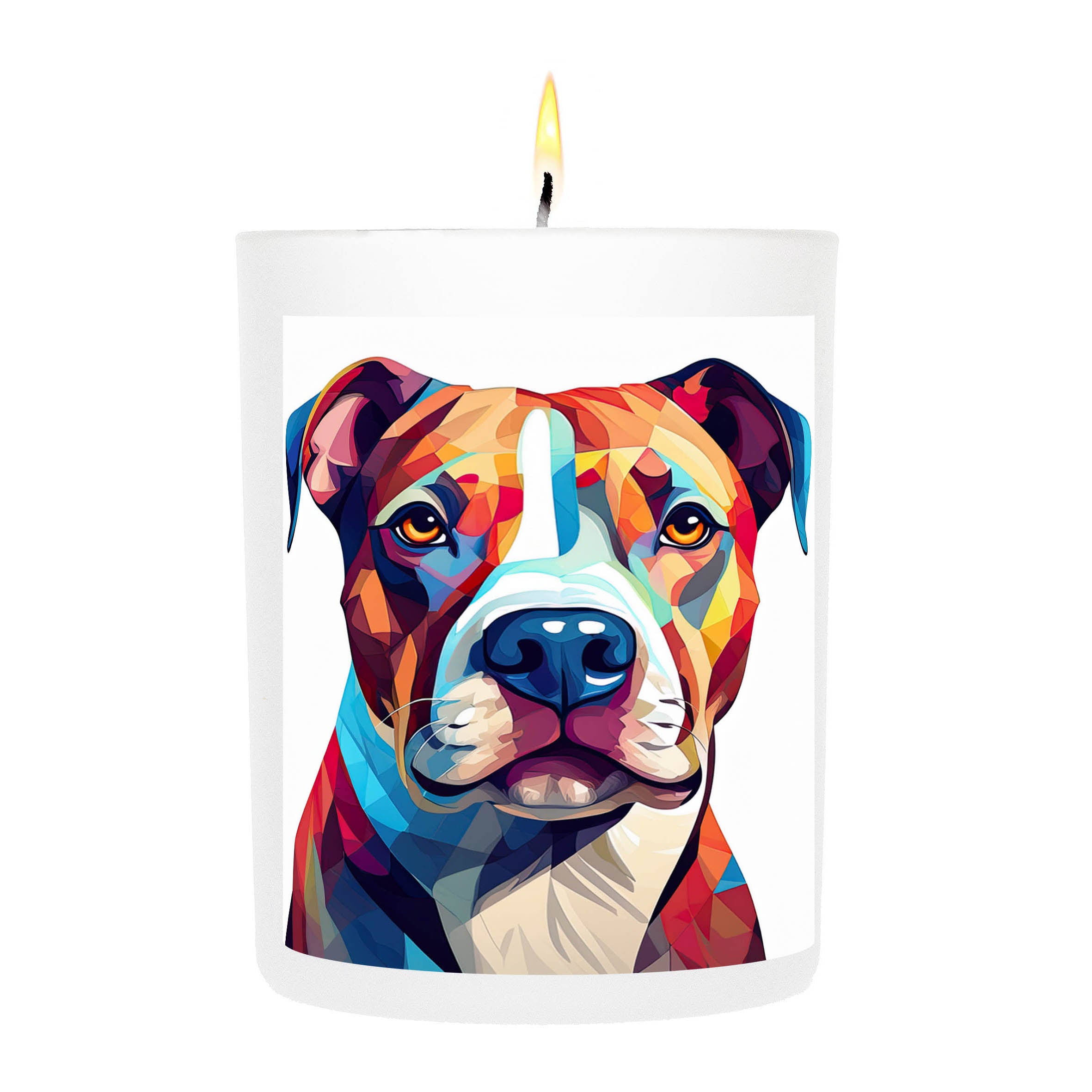 American Staffordshire Terrier Graphic Bold Dog Candle