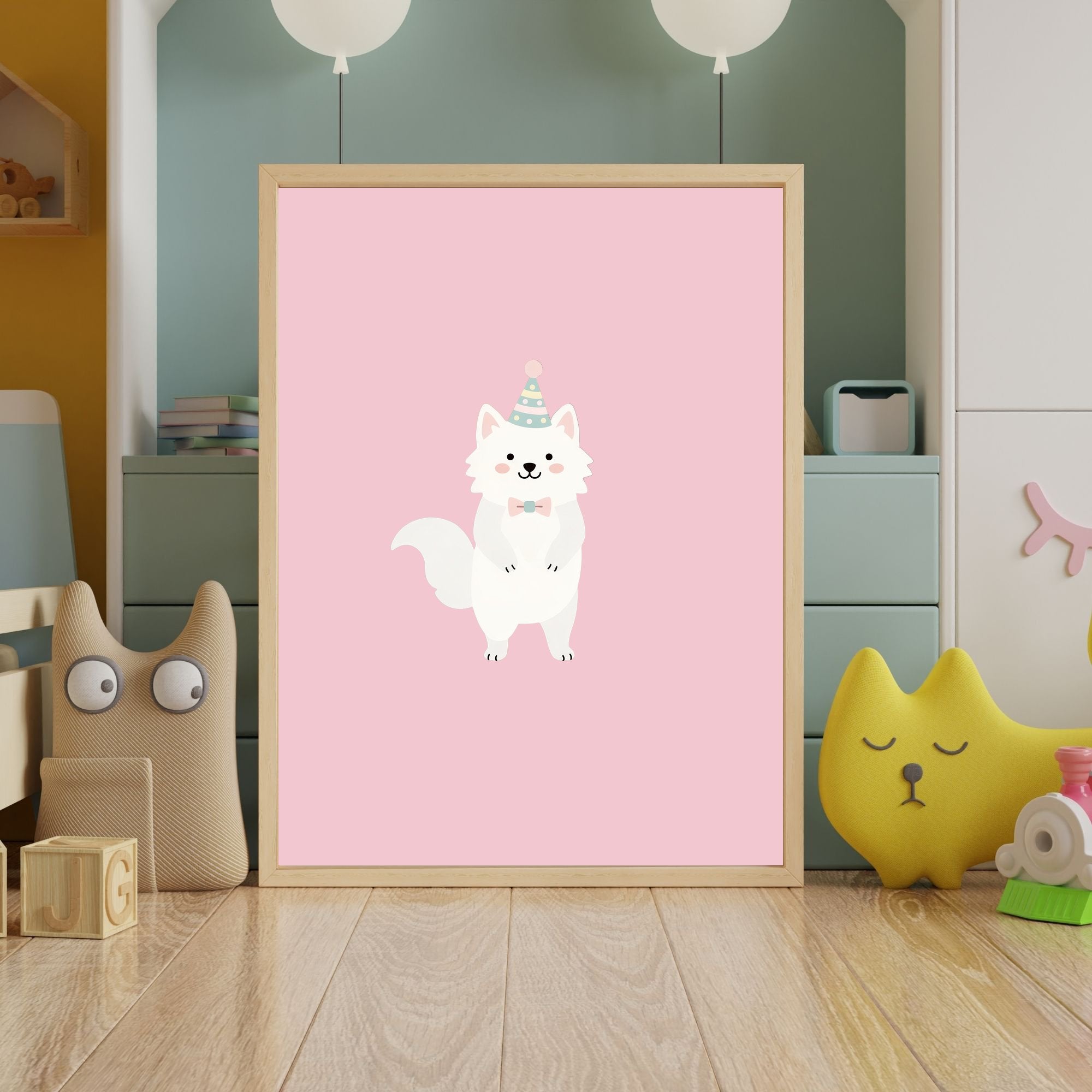 American Eskimo Dog Kids Nursery Wall Art Print Bundle — 22 Dog Costume Designs, 5 Colours, 6 Print Sizes | Digital Download