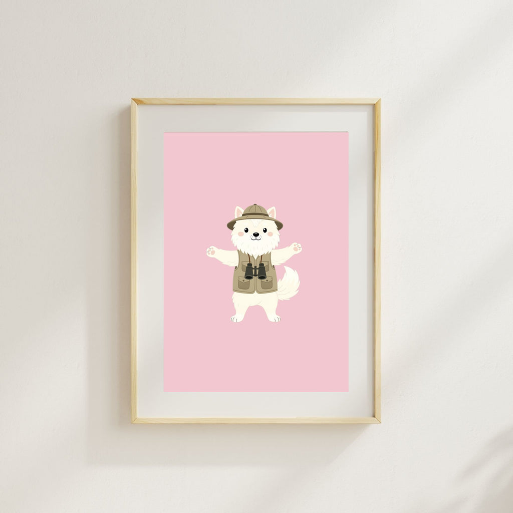 American Eskimo Dog Kids Nursery Wall Art Print Bundle — 22 Dog Costume Designs, 5 Colours, 6 Print Sizes | Digital Download