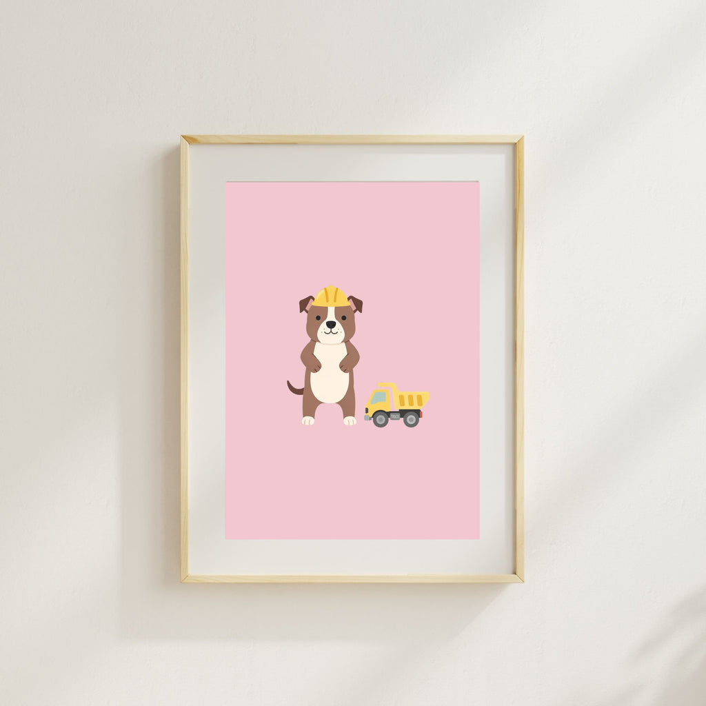American Pitbull Terrier Kids Nursery Wall Art Print Bundle — 22 Dog Costume Designs, 5 Colours, 6 Print Sizes | Digital Download