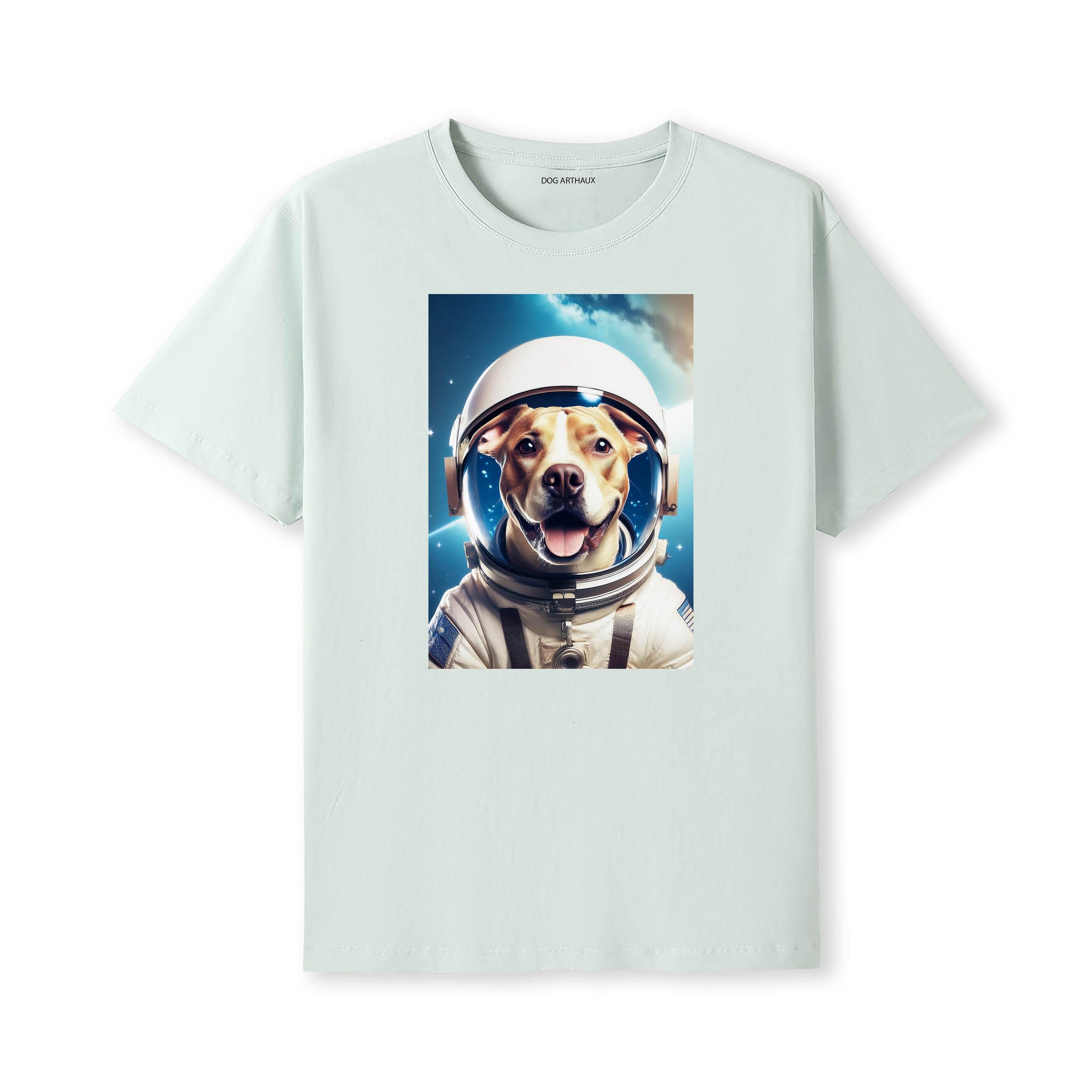 Staffordshire Bull Terrier Astronaut Dog T-shirt - Mint
